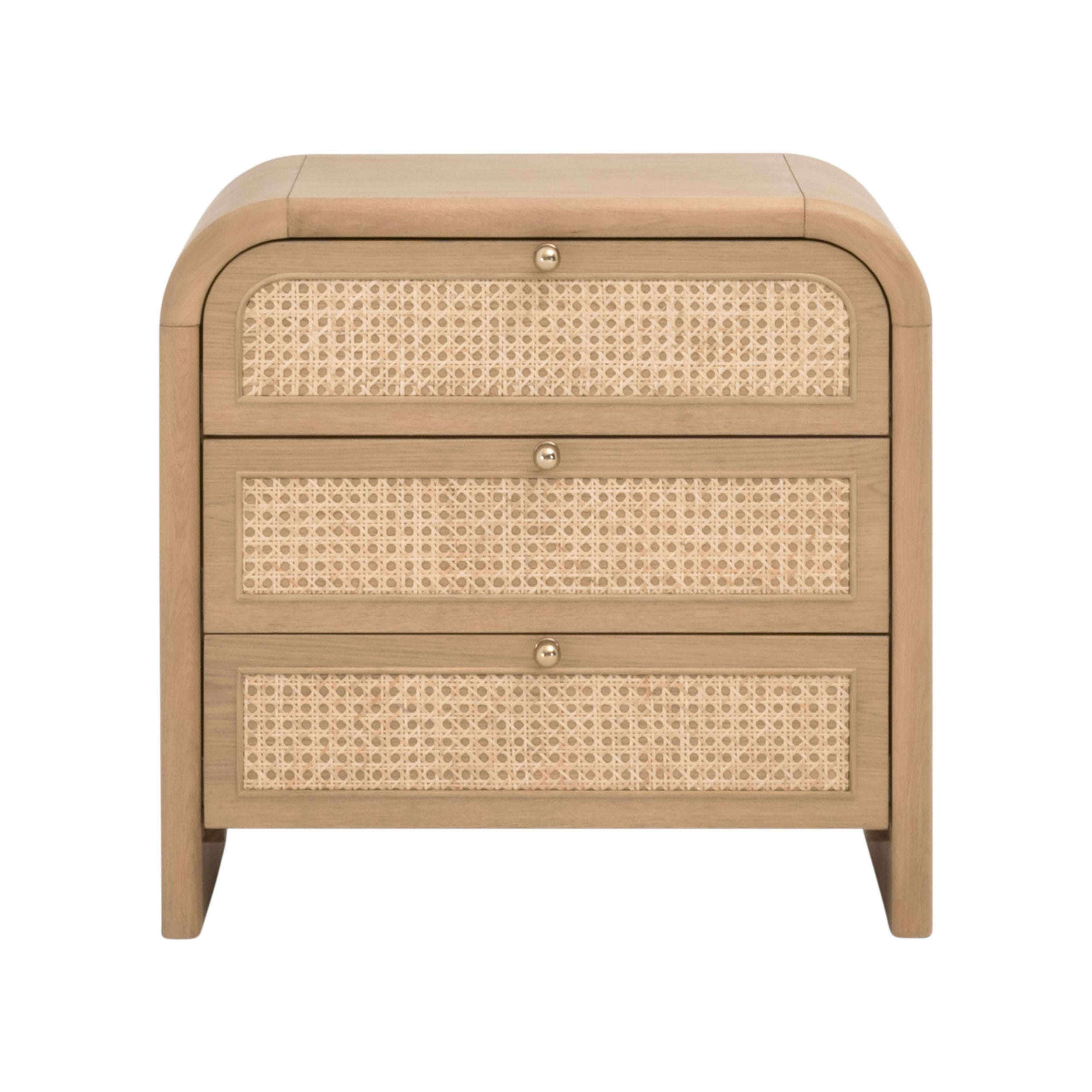 Cannes 3-Drawer Nightstand