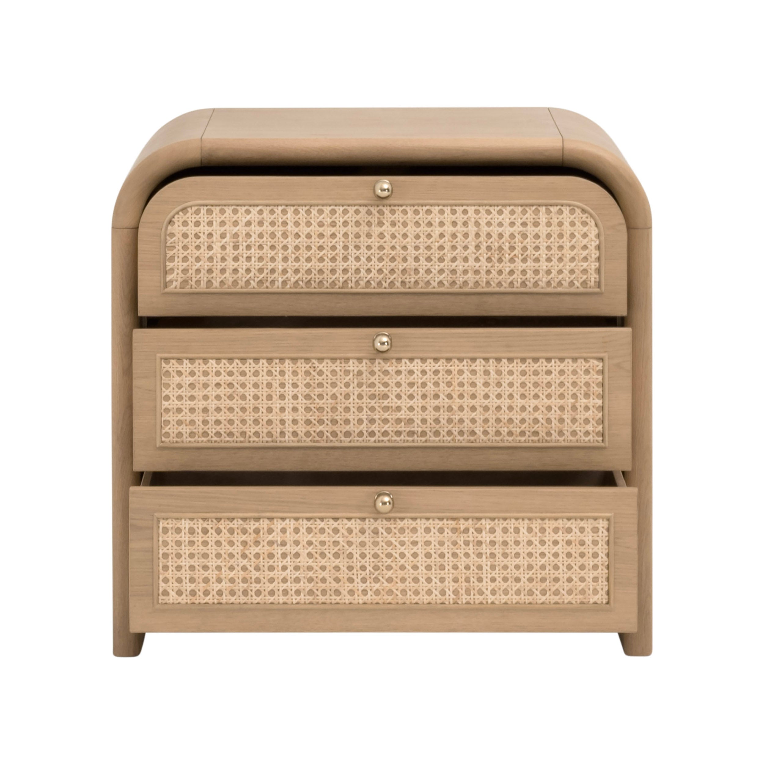 Cannes 3-Drawer Nightstand