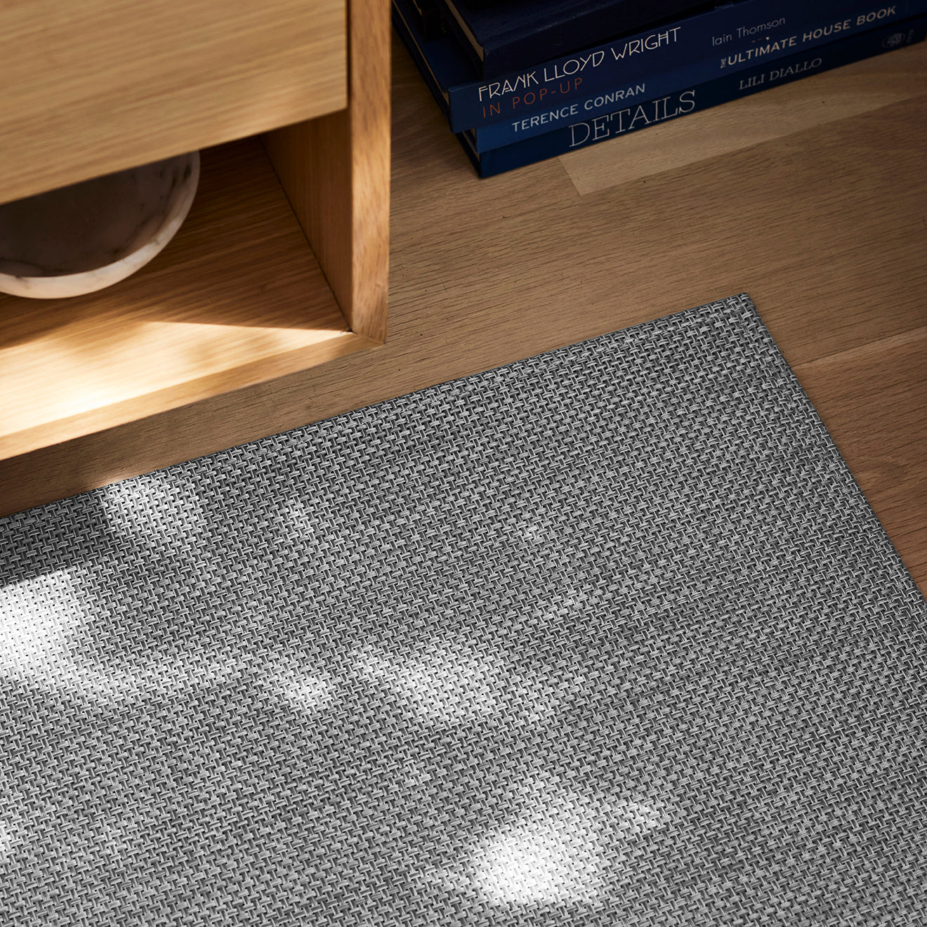 Basketweave Square Rug