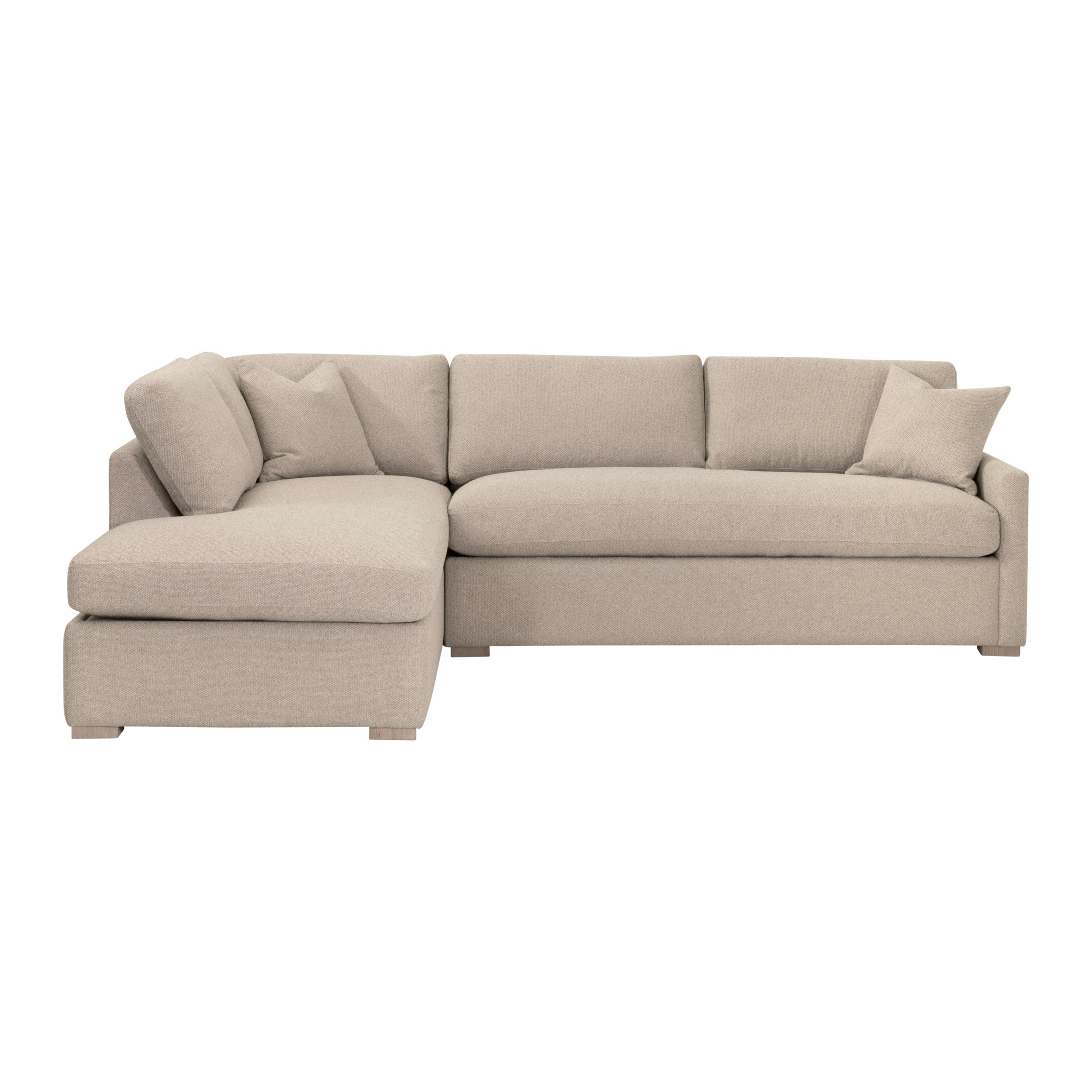 Clara 112" Slim Arm Sleeper Queen Sectional