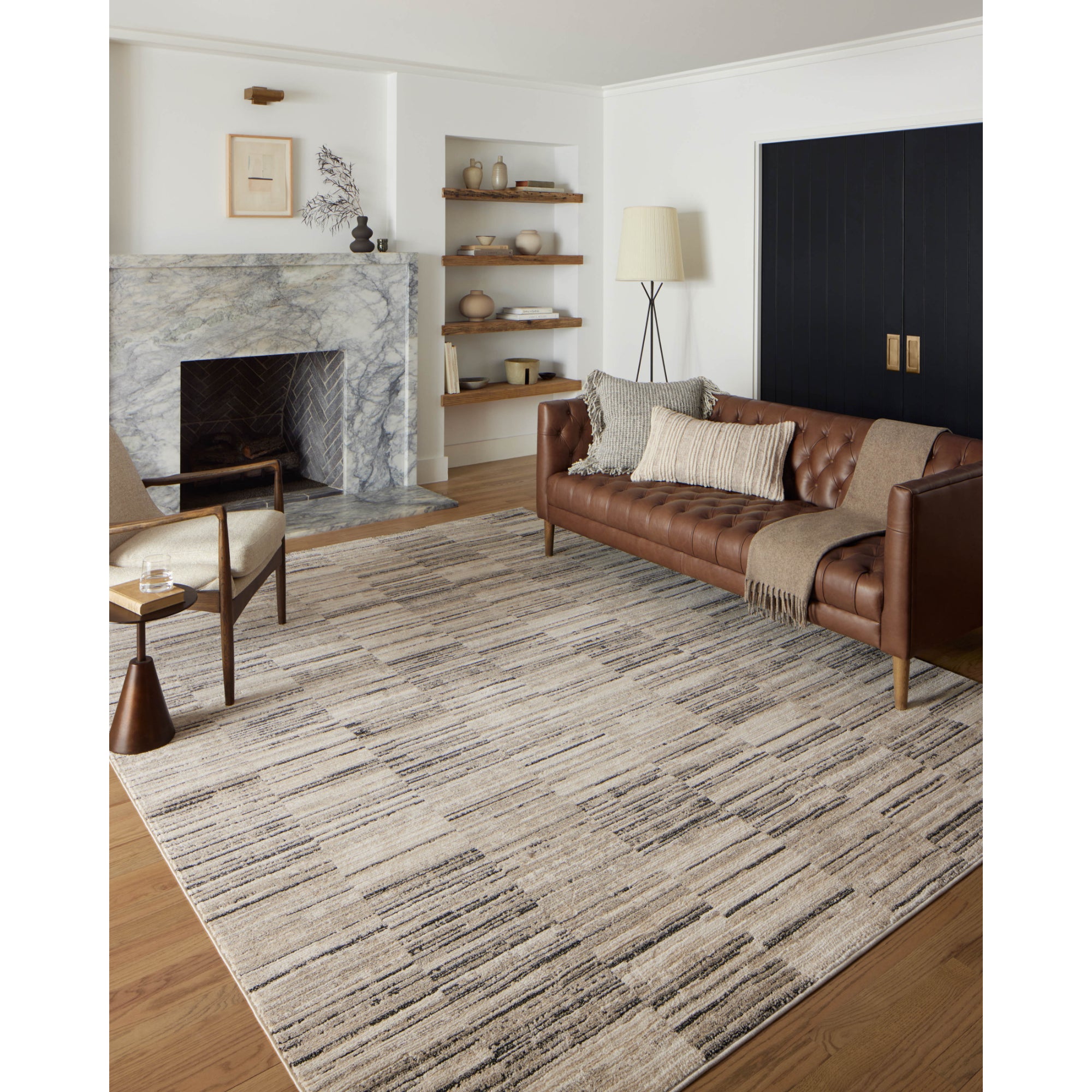 Loloi Darby Charcoal/Sand Rug
