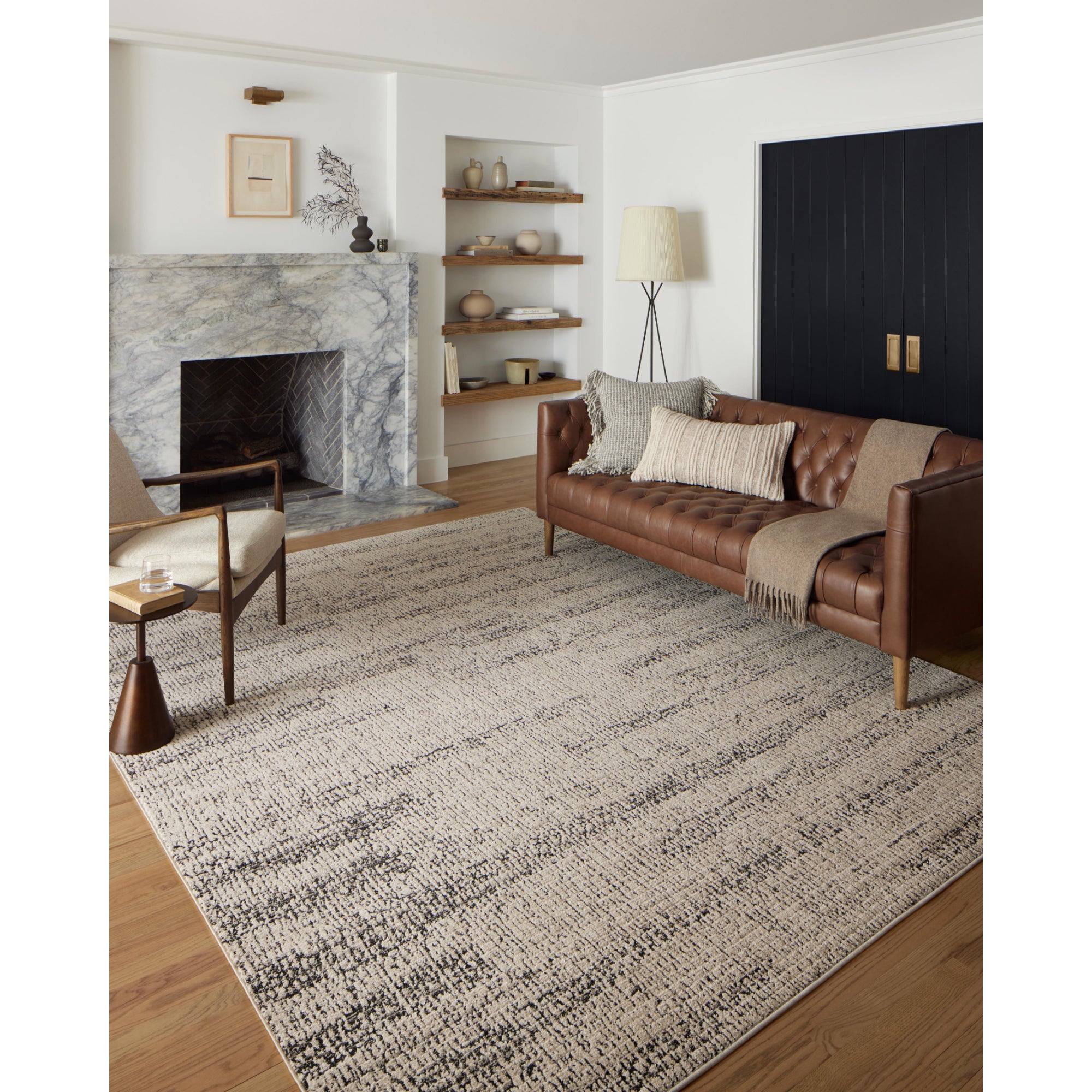 Loloi Darby Oatmeal/Charcoal Rug