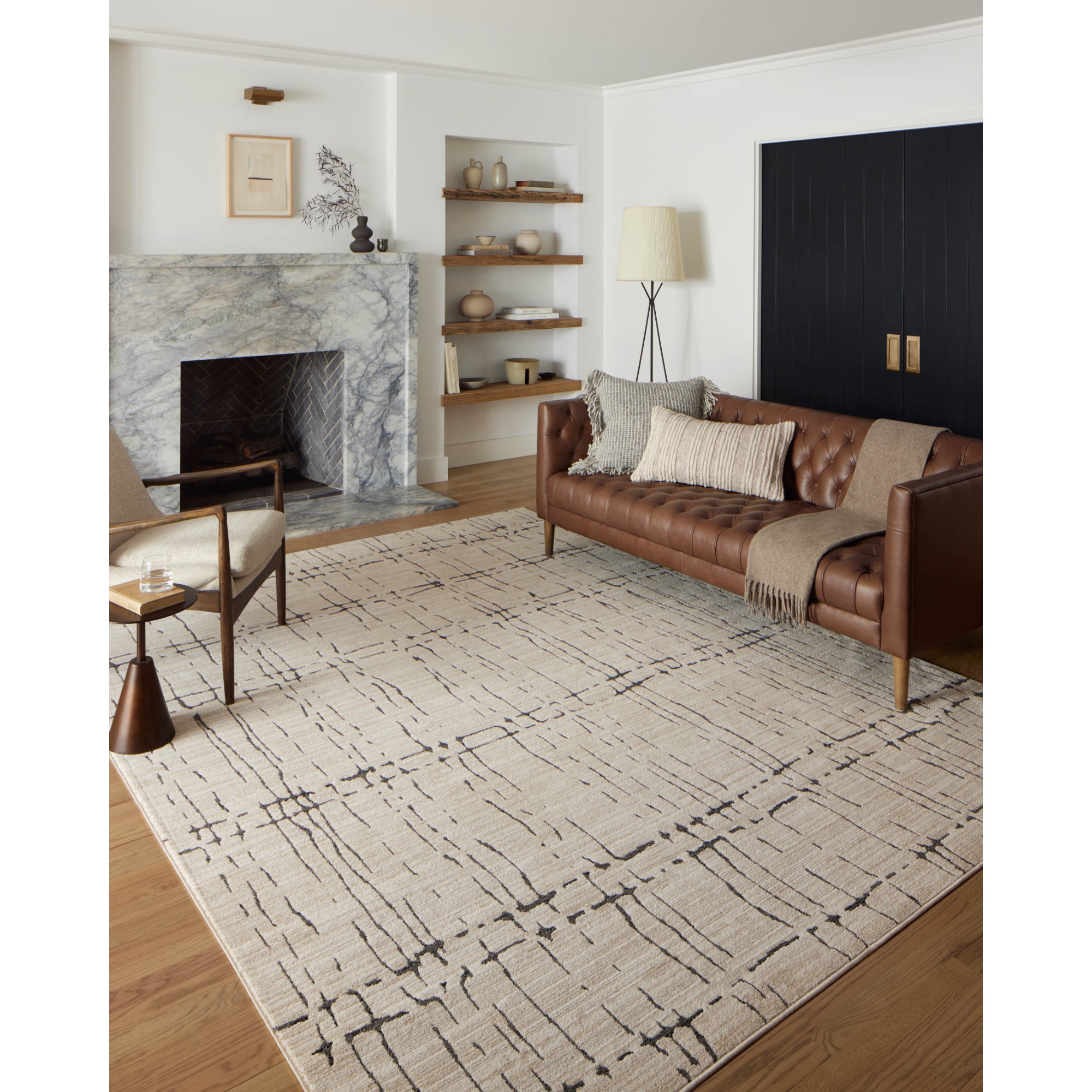Loloi Darby Sand/Dark Grey Rug