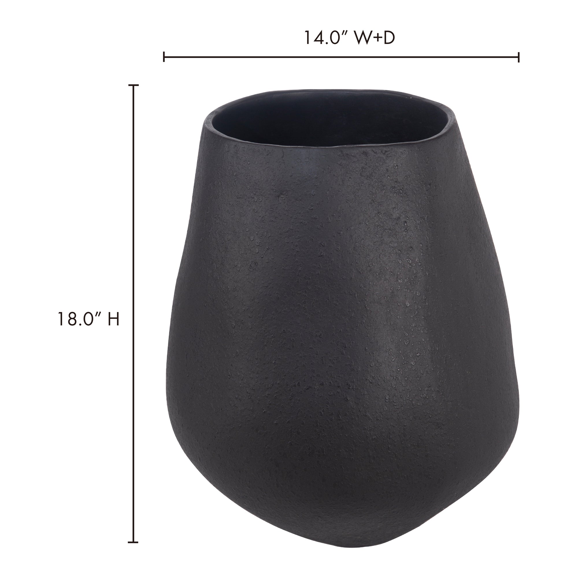 Voss Decorative Vessel Black Decorative Vessel Moe's    Four Hands, Mid Century Modern Furniture, Old Bones Furniture Company, Old Bones Co, Modern Mid Century, Designer Furniture, Furniture Sale, Warehouse Furniture Sale, Voss Decorative Vessel Black Sale, https://www.oldbonesco.com/
