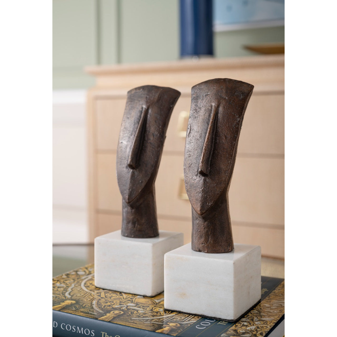Delos Head Statue - Set of 2
