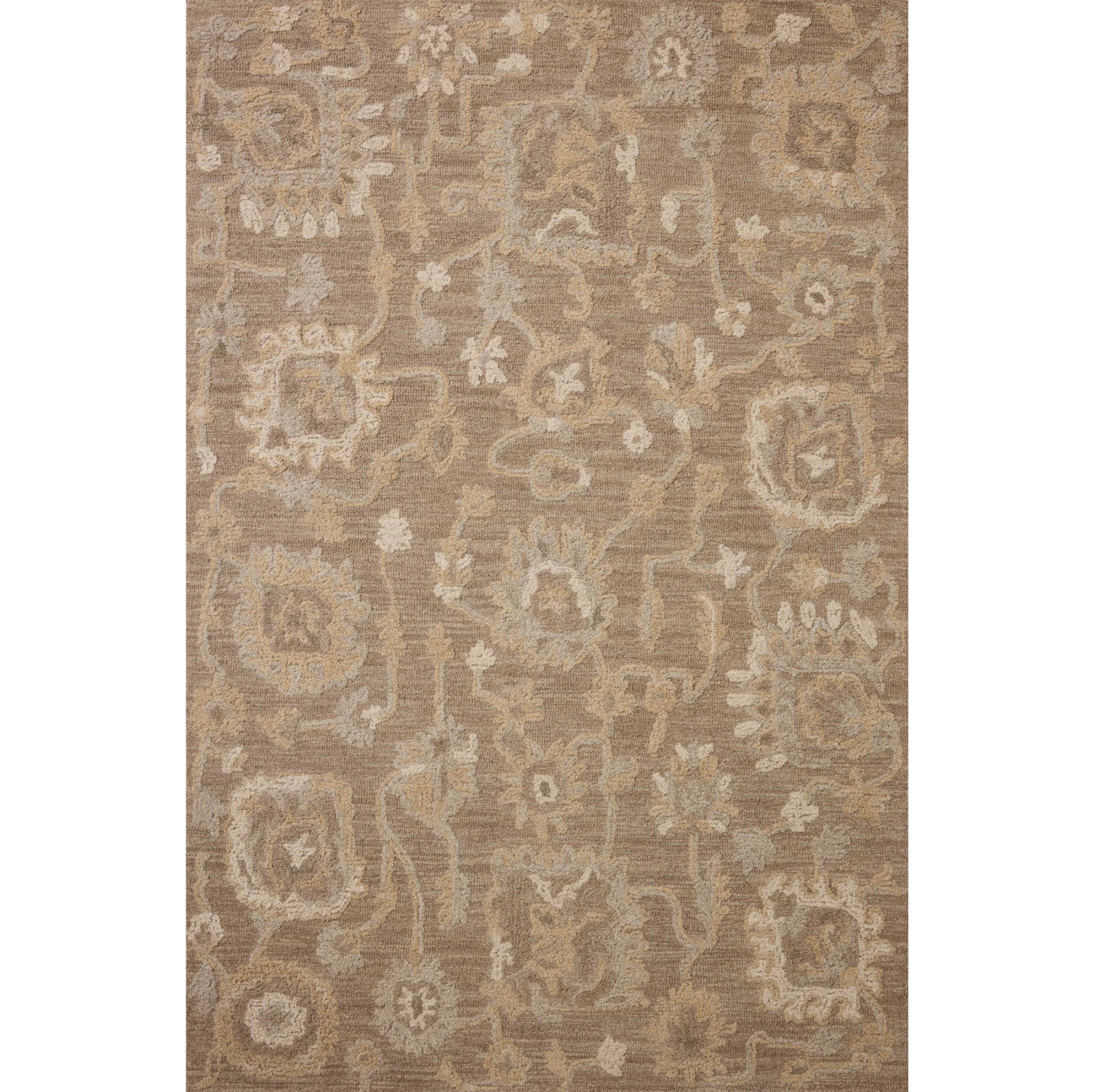 Chris Loves Julia x Loloi Dorothea Bark/Stone Rug