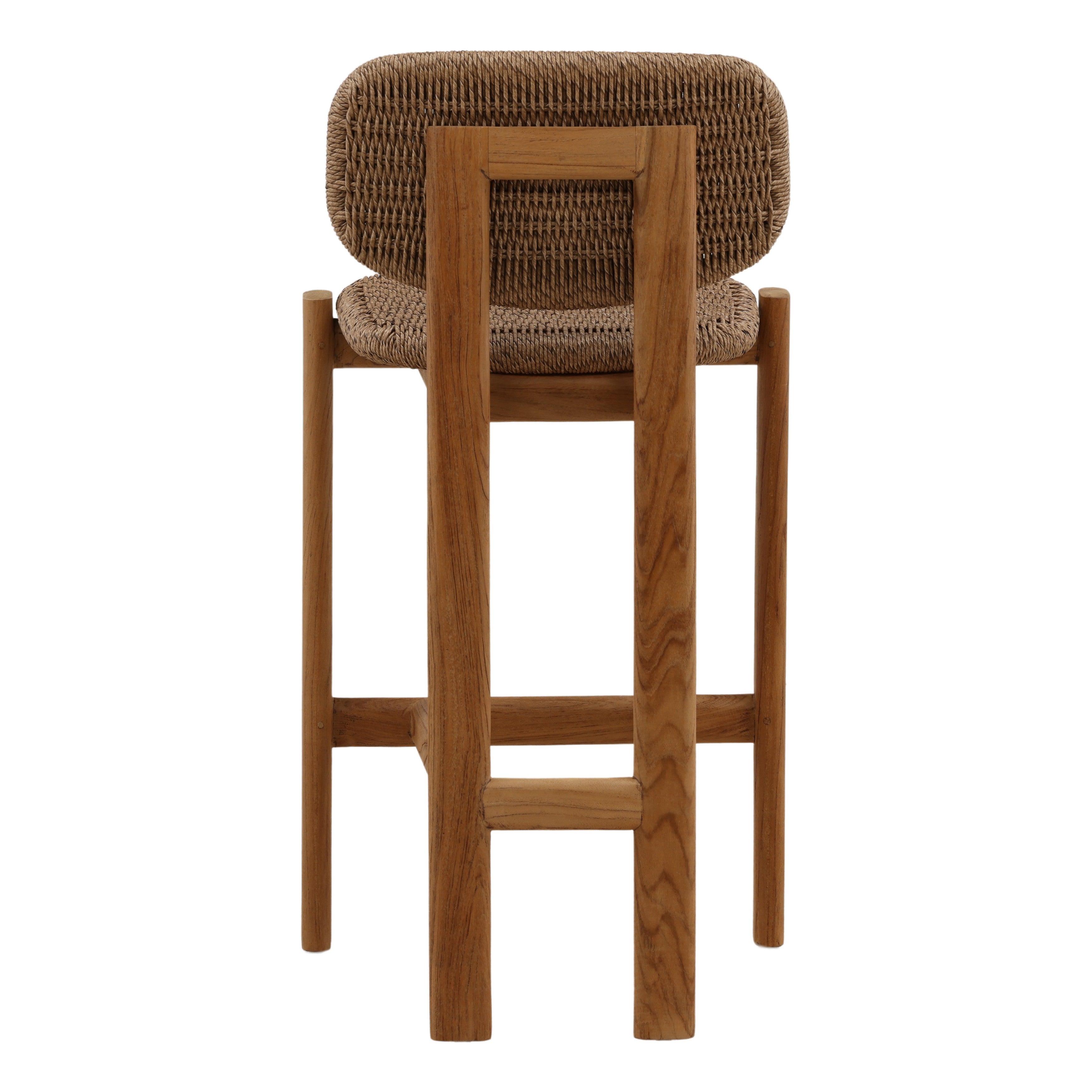 Audra Outdoor Counter Stool - Light Brown