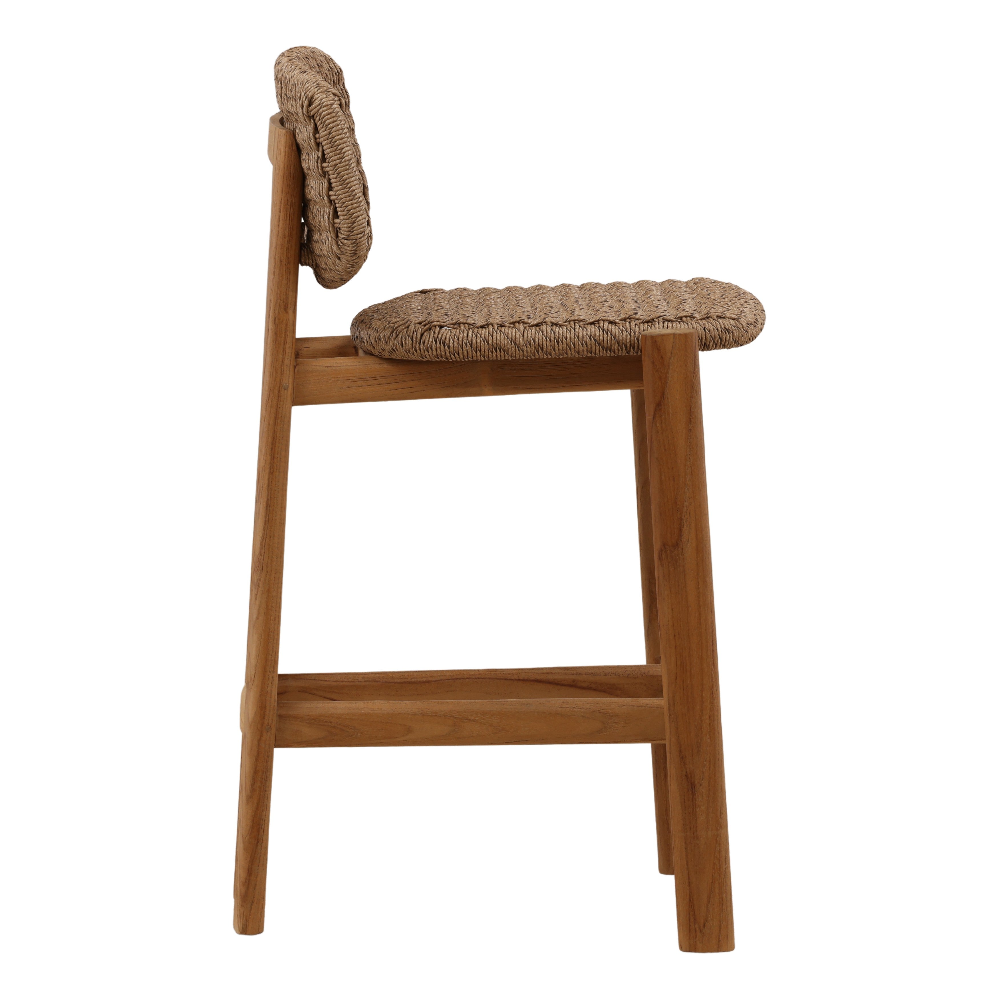 Audra Outdoor Counter Stool - Light Brown