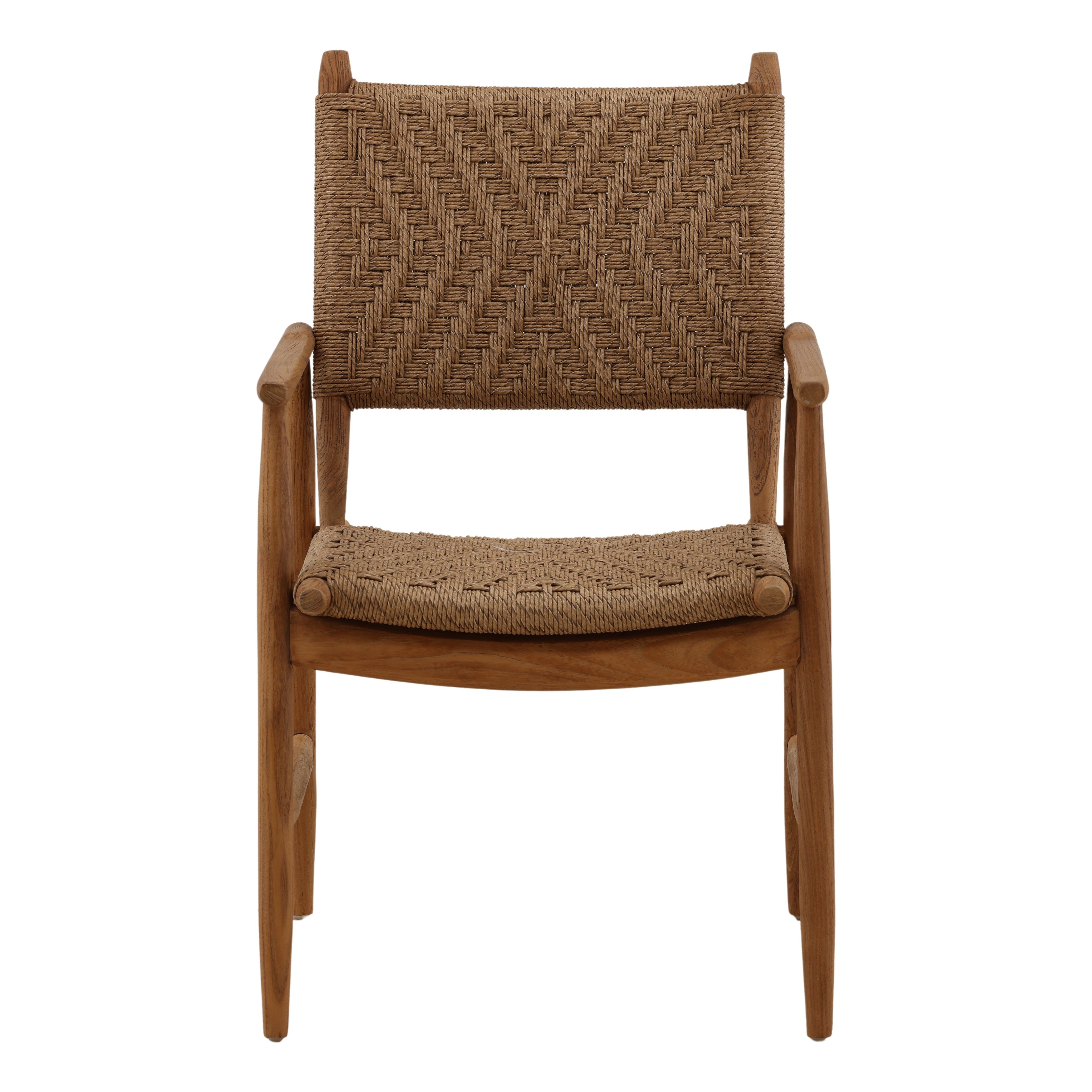 Araujo Outdoor Dining Chair Light Brown - Set of 2