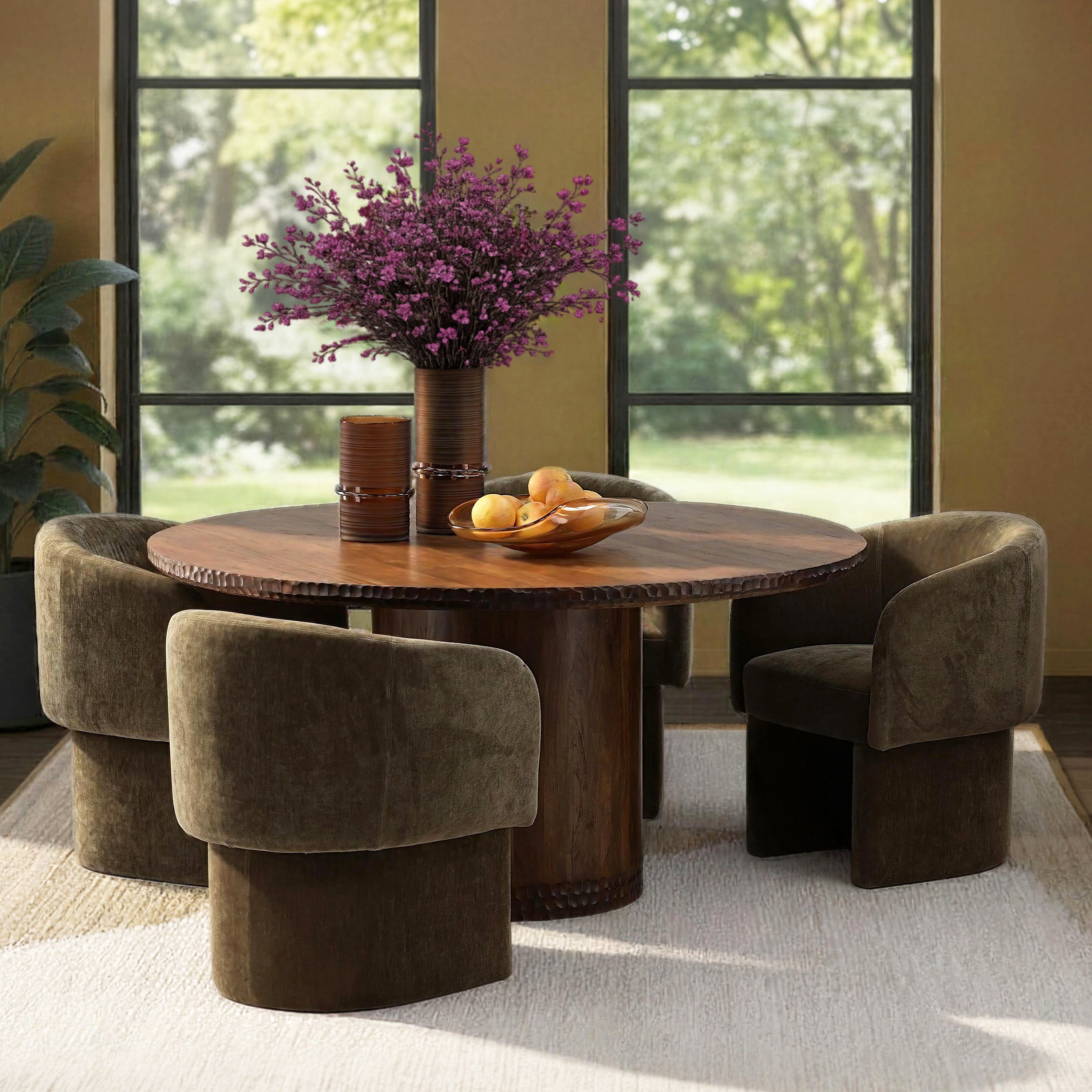 Wilfred 60" Dining Table Brown