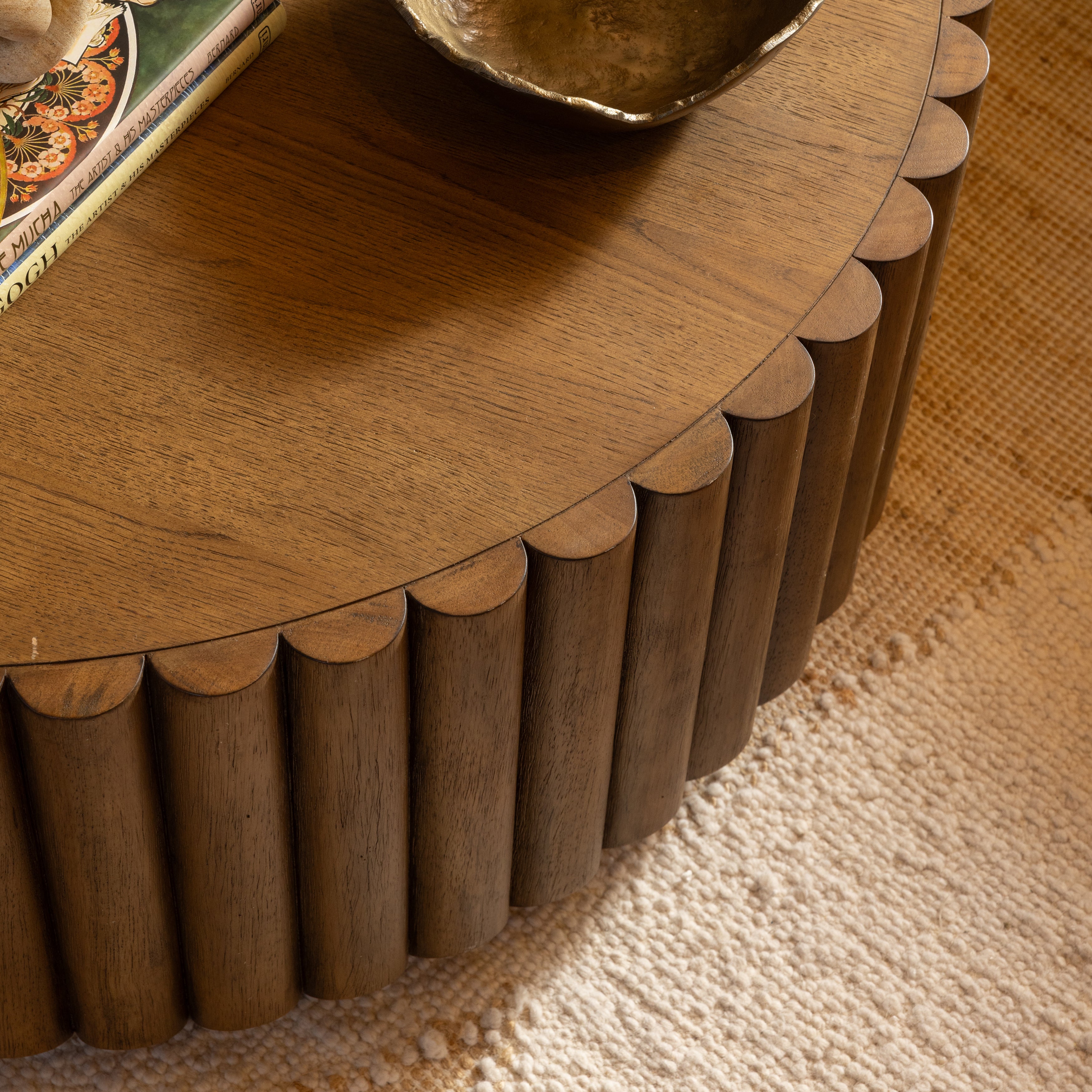 Honneley Coffee Table Dark Brown