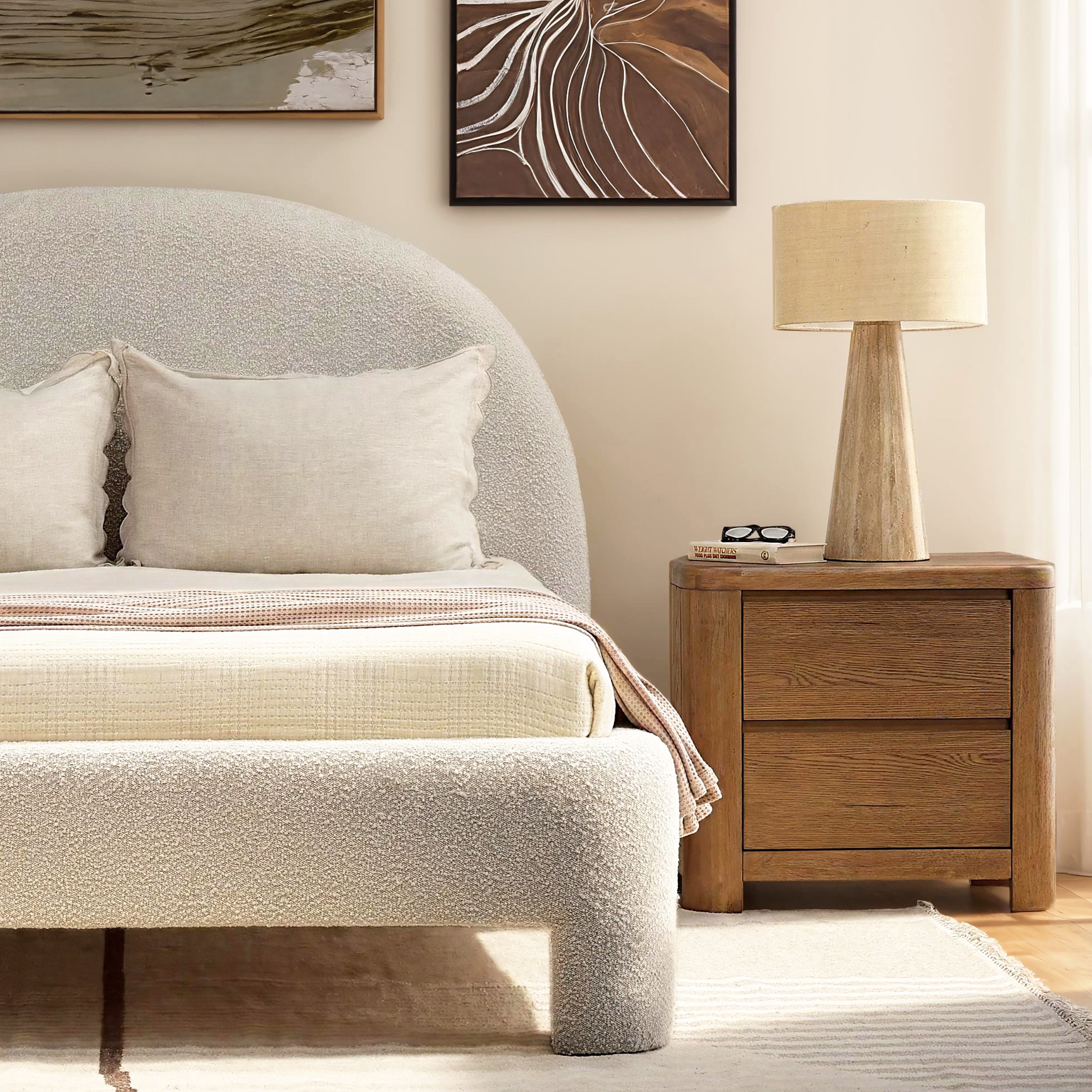 Chaenomeles Nightstand - Brown