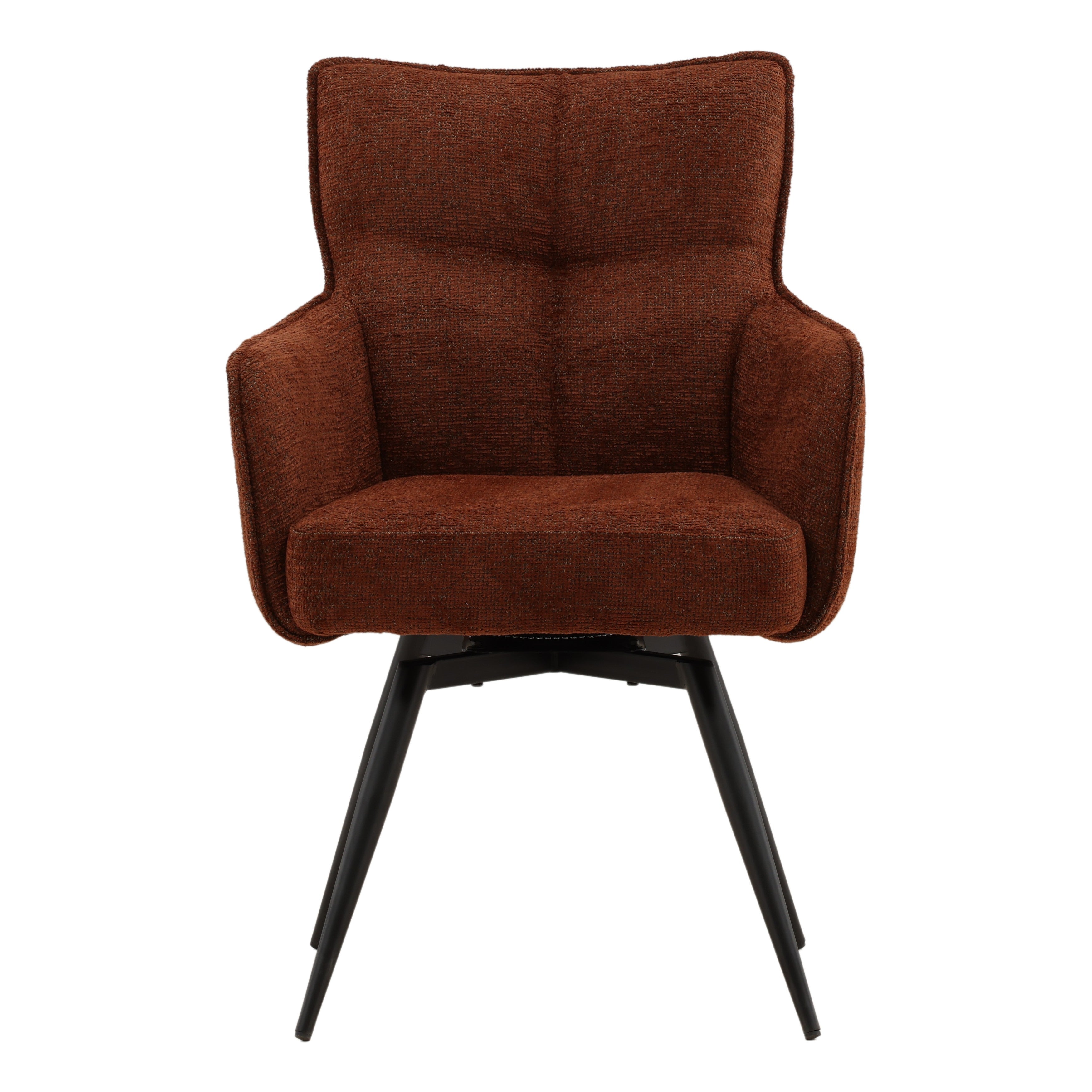 Amandine Swivel Chair - Burgundy
