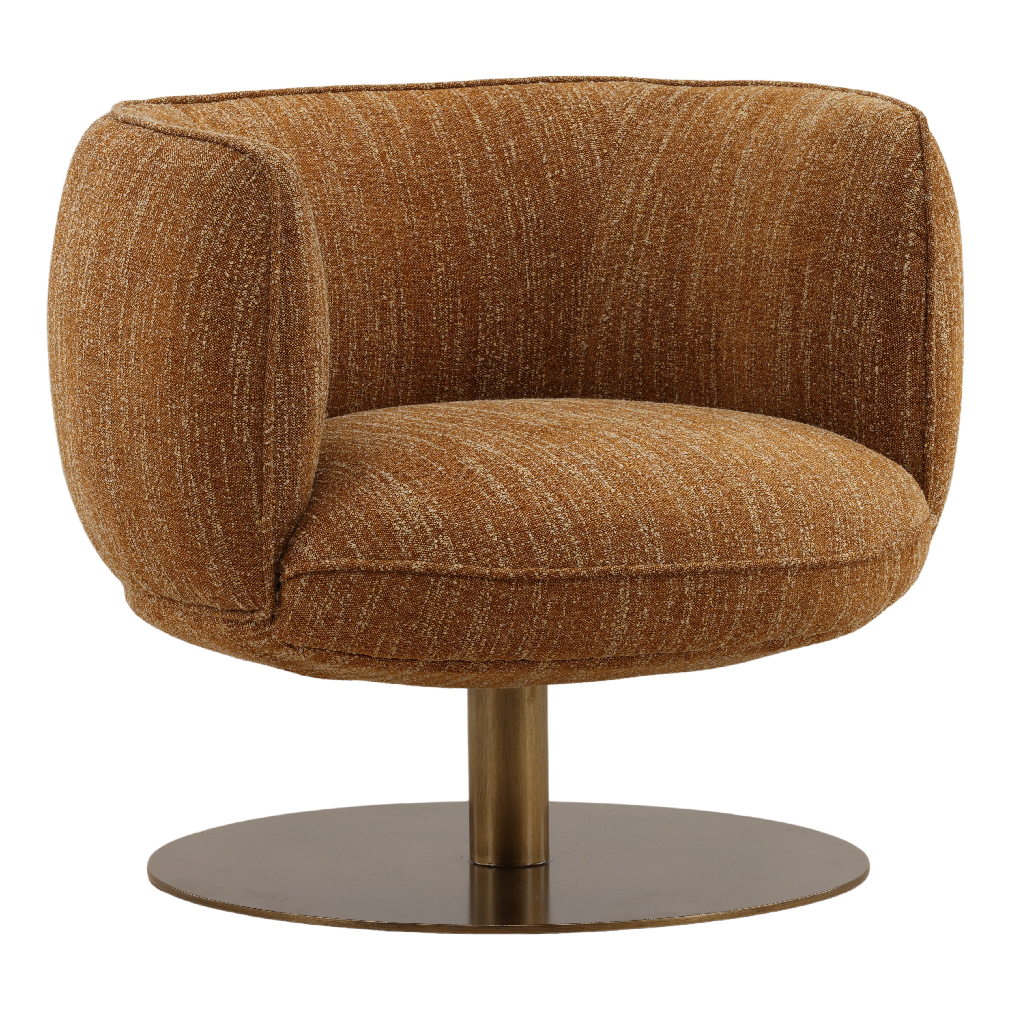Ayesha Swivel Chair - Mustard
