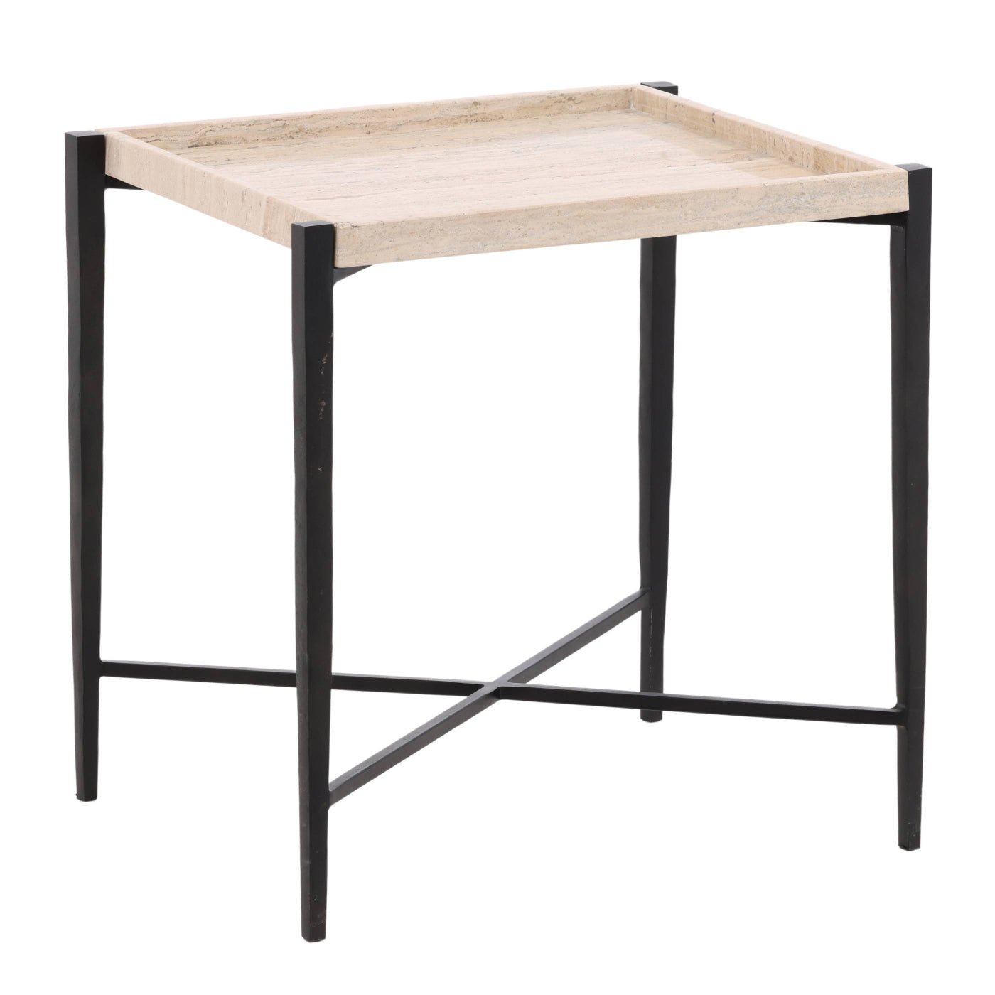 OB-40026 Travertine and Iron Side Table Side & End Tables Dovetail , Black Friday Sale Dovetail Furniture Sale, Old Bones Co, Mid Century Furniture Sale, Four Hands Furniture, Black Friday Sale OB-40026 Travertine and Iron Side Table,Gus Sale, Perigold OB-40026 Travertine and Iron Side Table Side & End Tables Black Friday Sale , Perigold Sale OB-40026 Travertine and Iron Side Table,OB-40026 Travertine and Iron Side Table Lulu and Georgia, Burke Decor Sale OB-40026 Travertine and Iron Side Table, www.oldbone
