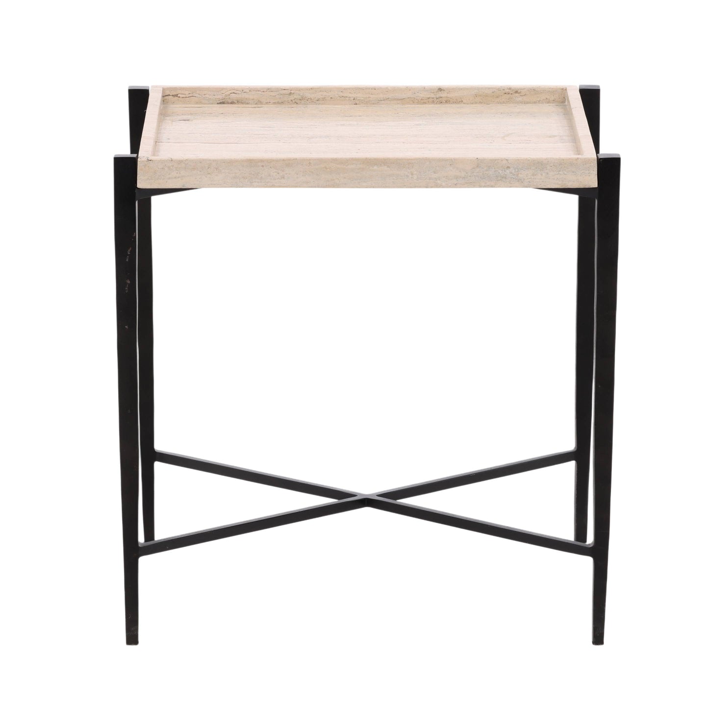 OB-40026 Travertine and Iron Side Table Side & End Tables Dovetail , Black Friday Sale Dovetail Furniture Sale, Old Bones Co, Mid Century Furniture Sale, Four Hands Furniture, Black Friday Sale OB-40026 Travertine and Iron Side Table,Gus Sale, Perigold OB-40026 Travertine and Iron Side Table Side & End Tables Black Friday Sale , Perigold Sale OB-40026 Travertine and Iron Side Table,OB-40026 Travertine and Iron Side Table Lulu and Georgia, Burke Decor Sale OB-40026 Travertine and Iron Side Table, www.oldbone