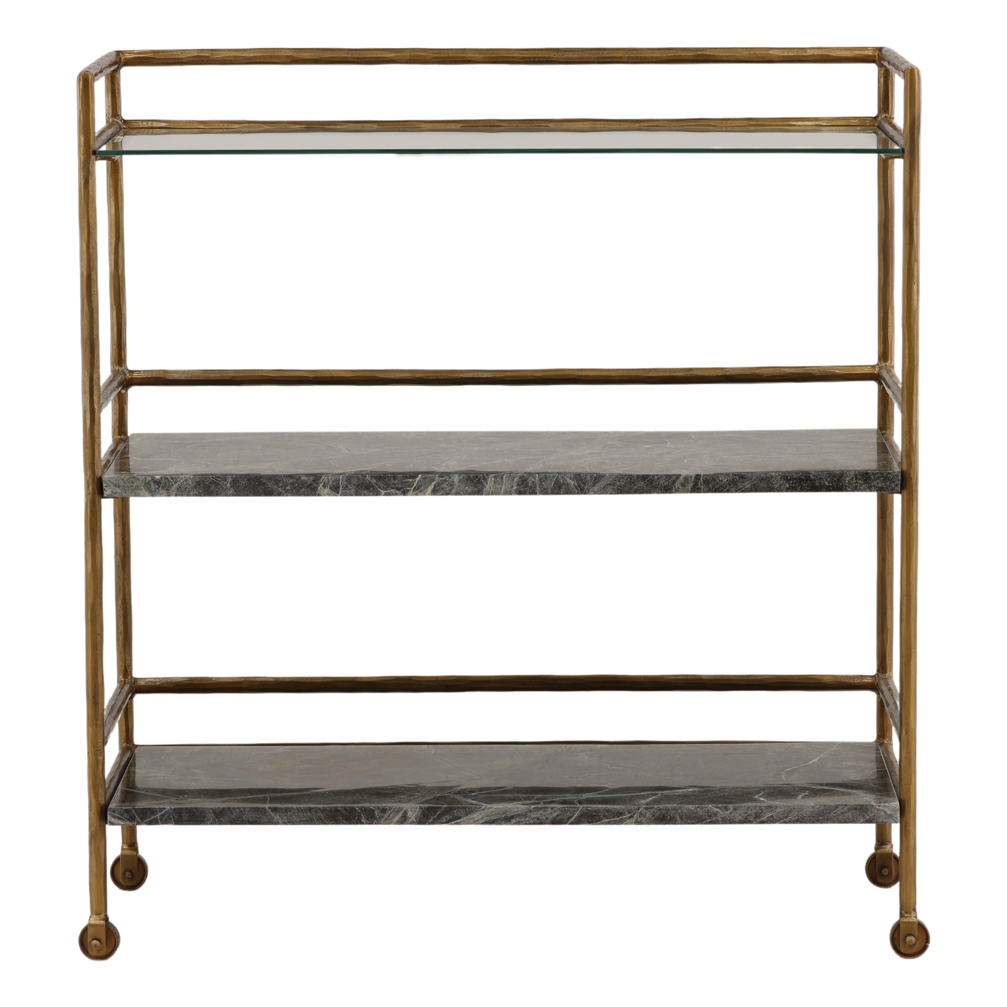Ludwig Bar Cart - Brown