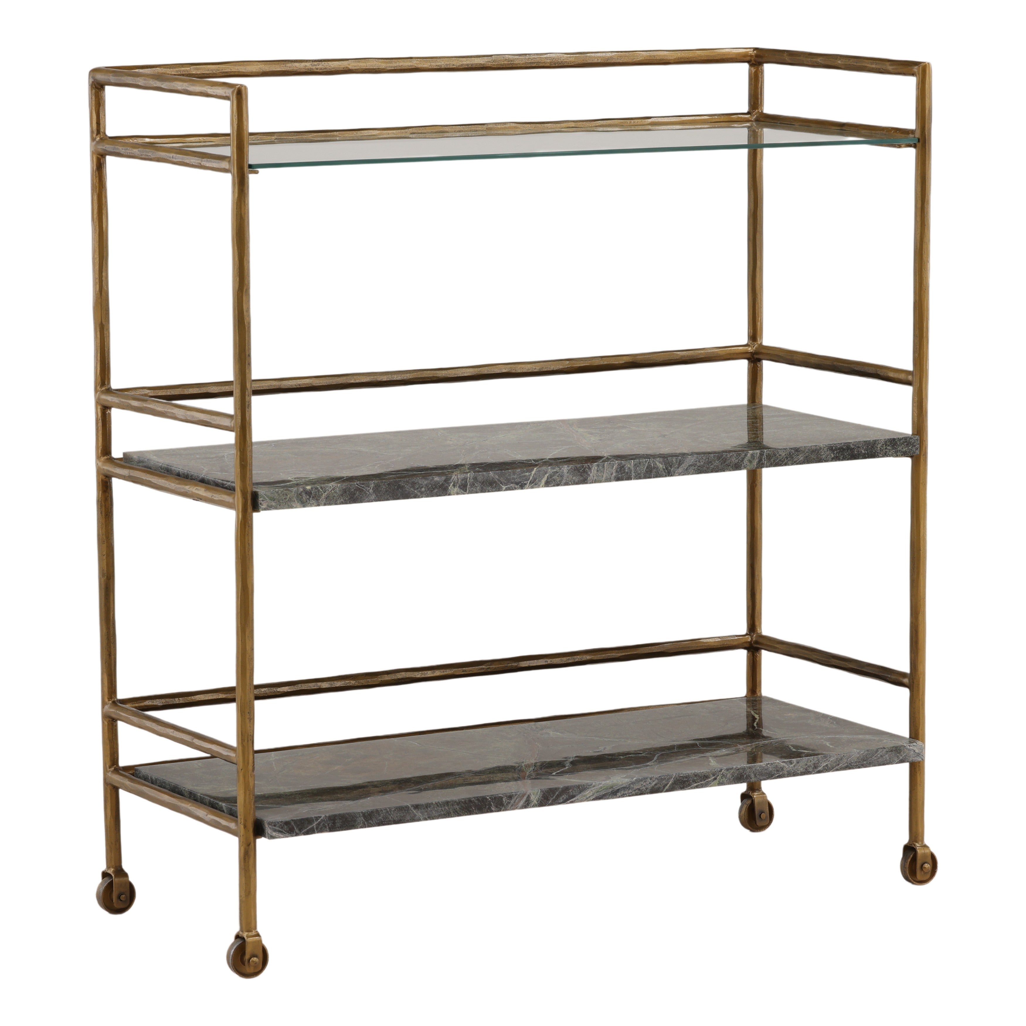 Ludwig Bar Cart - Brown