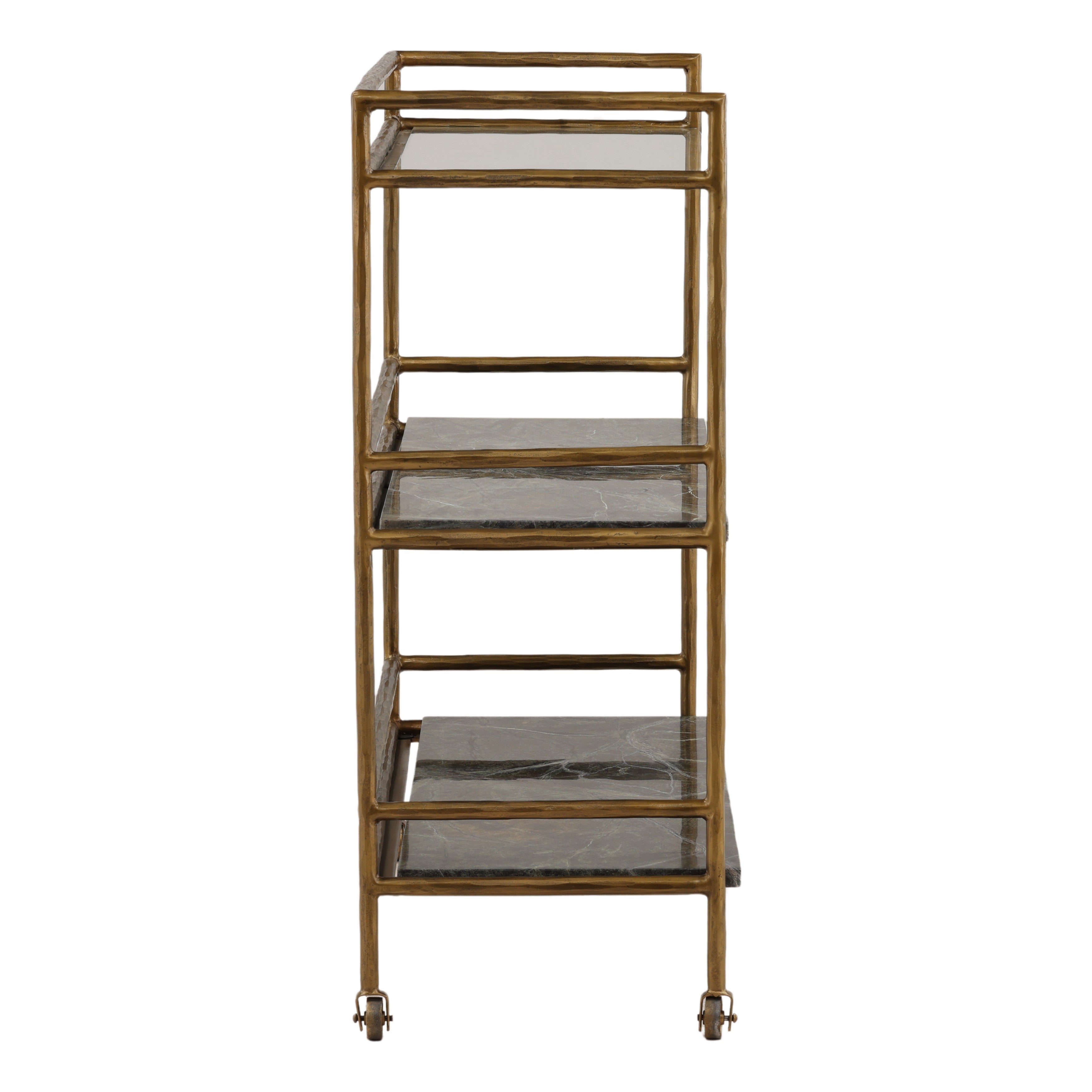 Ludwig Bar Cart - Brown