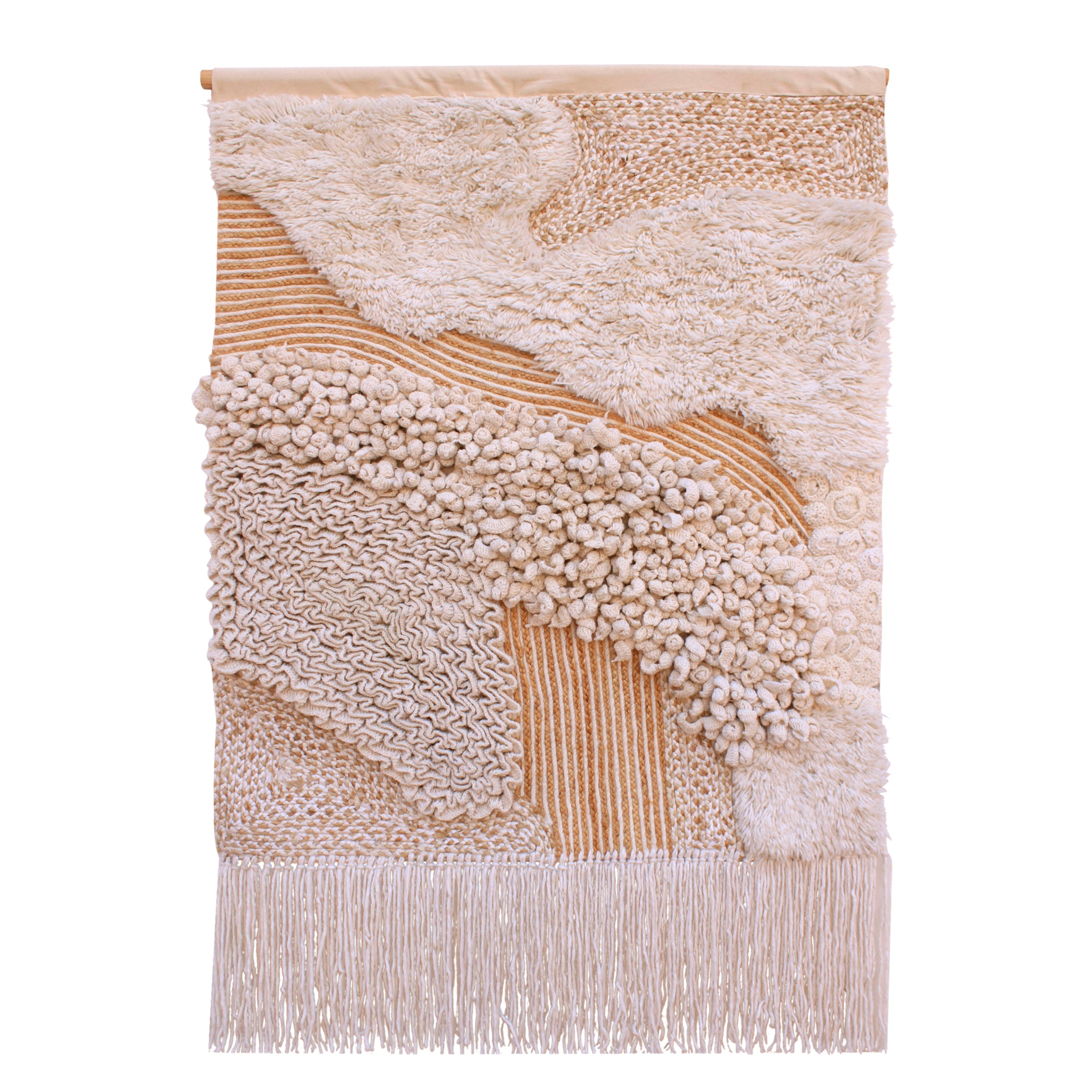 OB-44012 Handmade Wool Wall Hanging - Ivory Decorative Objects Dovetail , Black Friday Sale Dovetail Furniture Sale, Old Bones Co, Mid Century Furniture Sale, Four Hands Furniture, Black Friday Sale OB-44012 Handmade Wool Wall Hanging - Ivory,Gus Sale, Perigold OB-44012 Handmade Wool Wall Hanging - Ivory Decorative Objects Black Friday Sale , Perigold Sale OB-44012 Handmade Wool Wall Hanging - Ivory,OB-44012 Handmade Wool Wall Hanging - Ivory Lulu and Georgia, Burke Decor Sale OB-44012 Handmade Wool Wall Ha