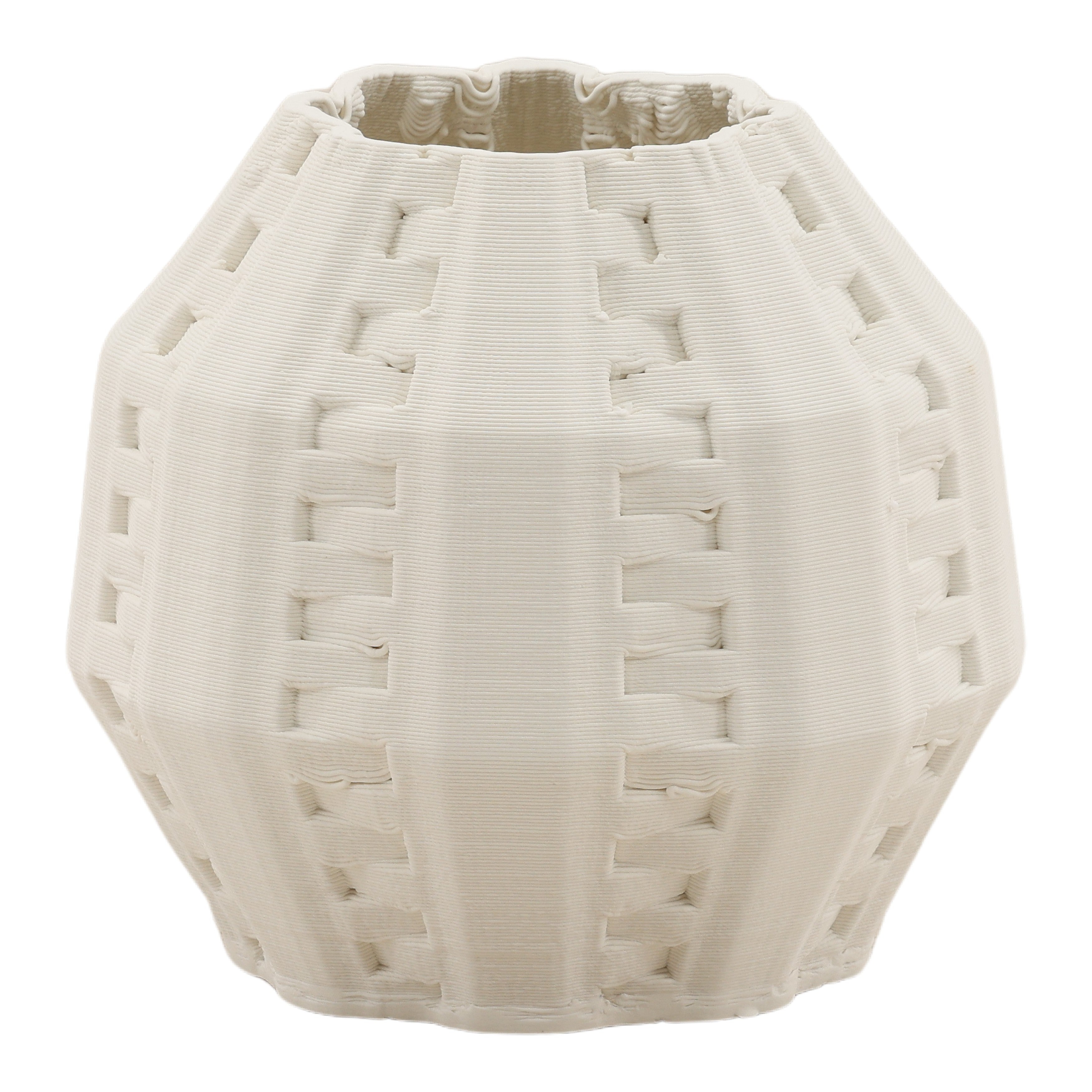 OB-59004 3D Printed Porcelain Vase Vases Dovetail , Black Friday Sale Dovetail Furniture Sale, Old Bones Co, Mid Century Furniture Sale, Four Hands Furniture, Black Friday Sale OB-59004 3D Printed Porcelain Vase,Gus Sale, Perigold OB-59004 3D Printed Porcelain Vase Vases Black Friday Sale , Perigold Sale OB-59004 3D Printed Porcelain Vase,OB-59004 3D Printed Porcelain Vase Lulu and Georgia, Burke Decor Sale OB-59004 3D Printed Porcelain Vase, www.oldbonesco.com