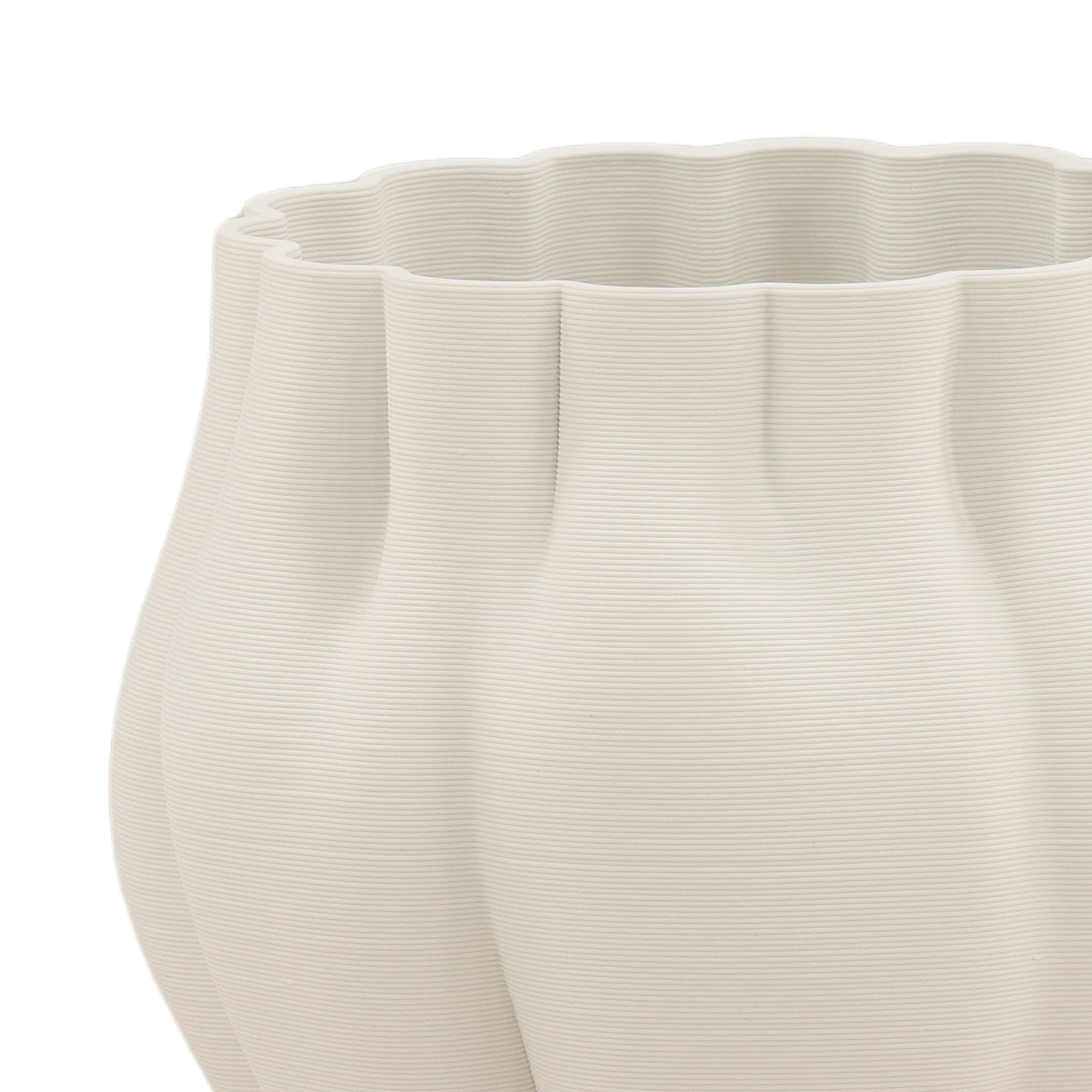 OB-59005 3D Printed Porcelain Vase Vases Dovetail , Black Friday Sale Dovetail Furniture Sale, Old Bones Co, Mid Century Furniture Sale, Four Hands Furniture, Black Friday Sale OB-59005 3D Printed Porcelain Vase,Gus Sale, Perigold OB-59005 3D Printed Porcelain Vase Vases Black Friday Sale , Perigold Sale OB-59005 3D Printed Porcelain Vase,OB-59005 3D Printed Porcelain Vase Lulu and Georgia, Burke Decor Sale OB-59005 3D Printed Porcelain Vase, www.oldbonesco.com
