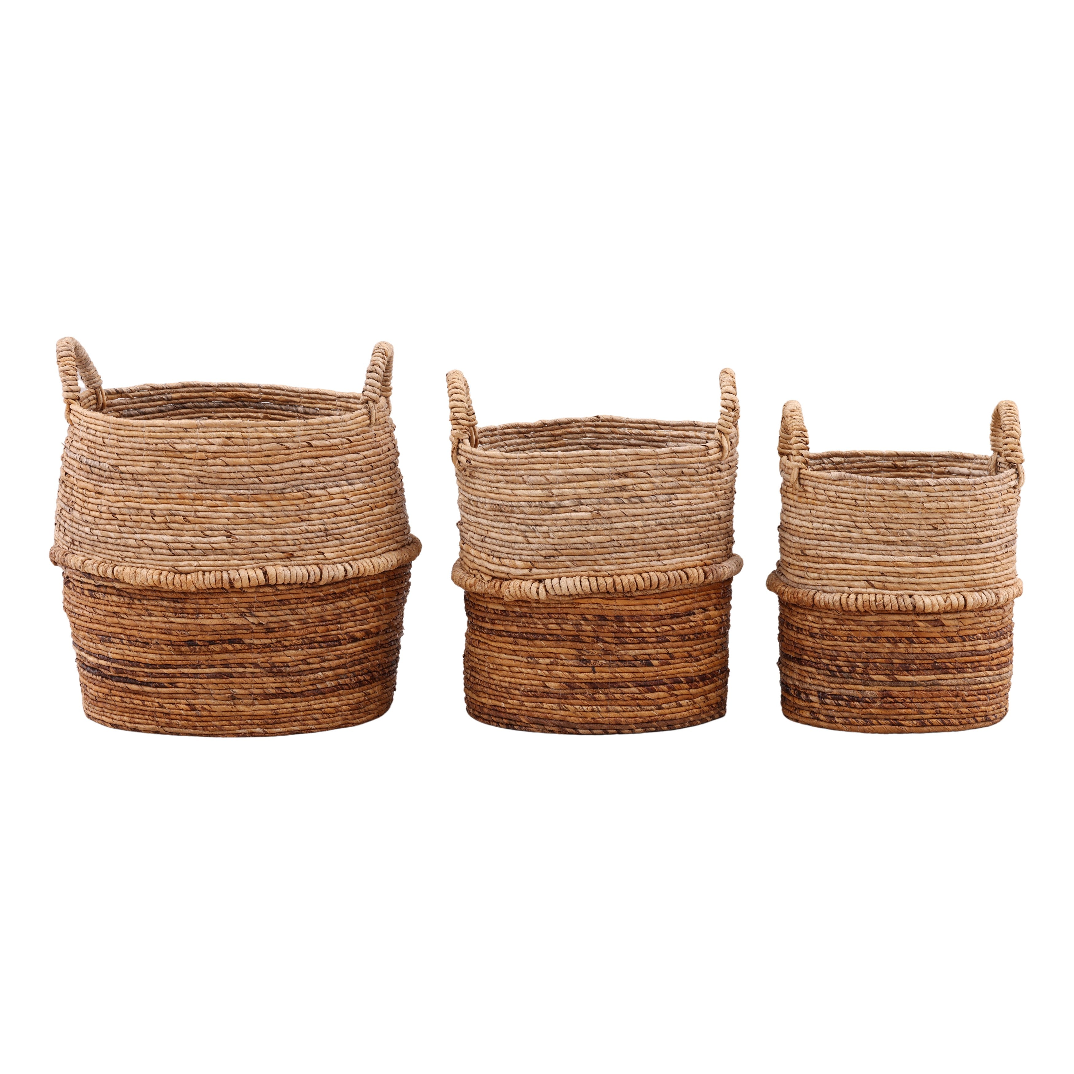 Higinio Basket Natural - Set of 3