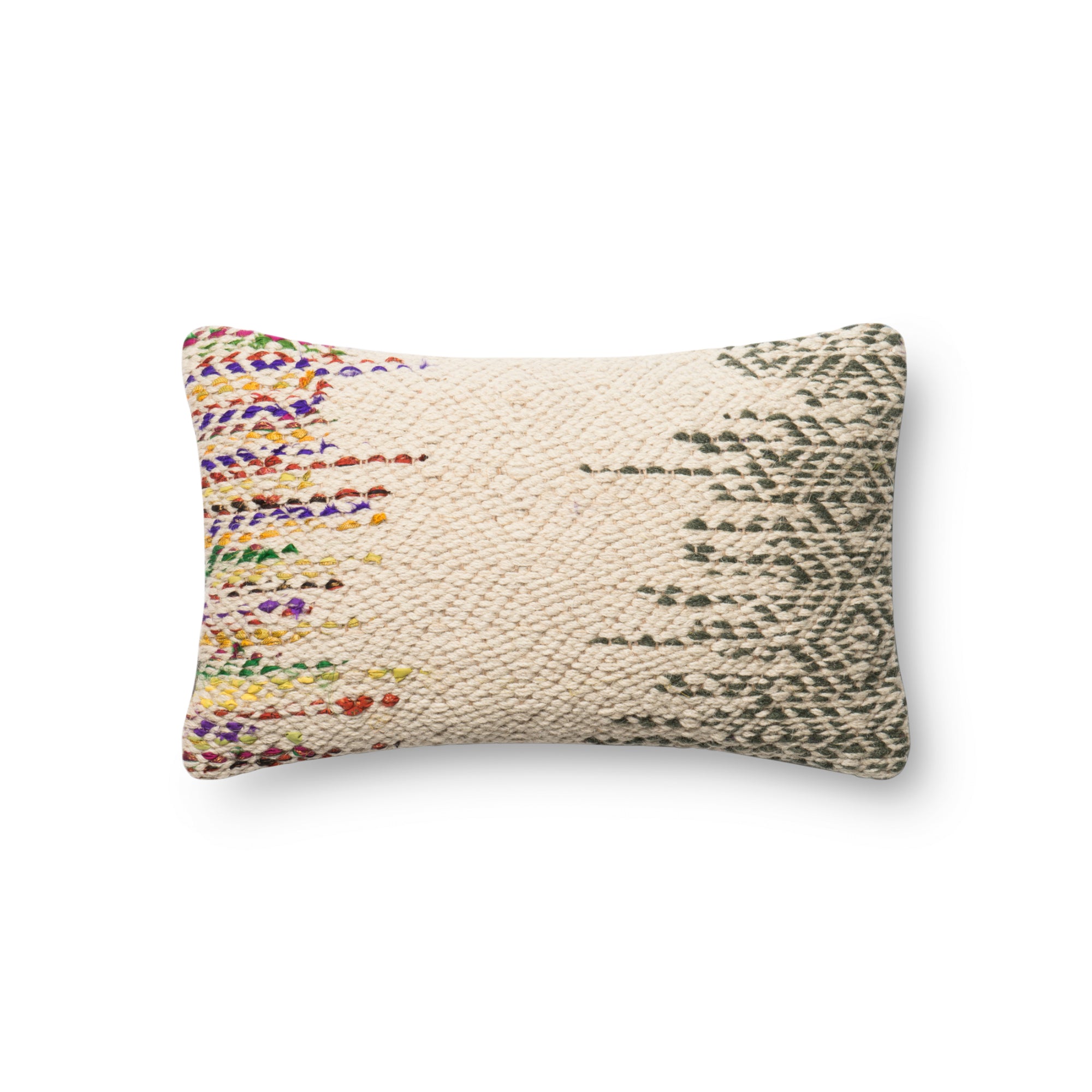 Loloi P0282 Multi 13" x 21" Cover with Down Pillow