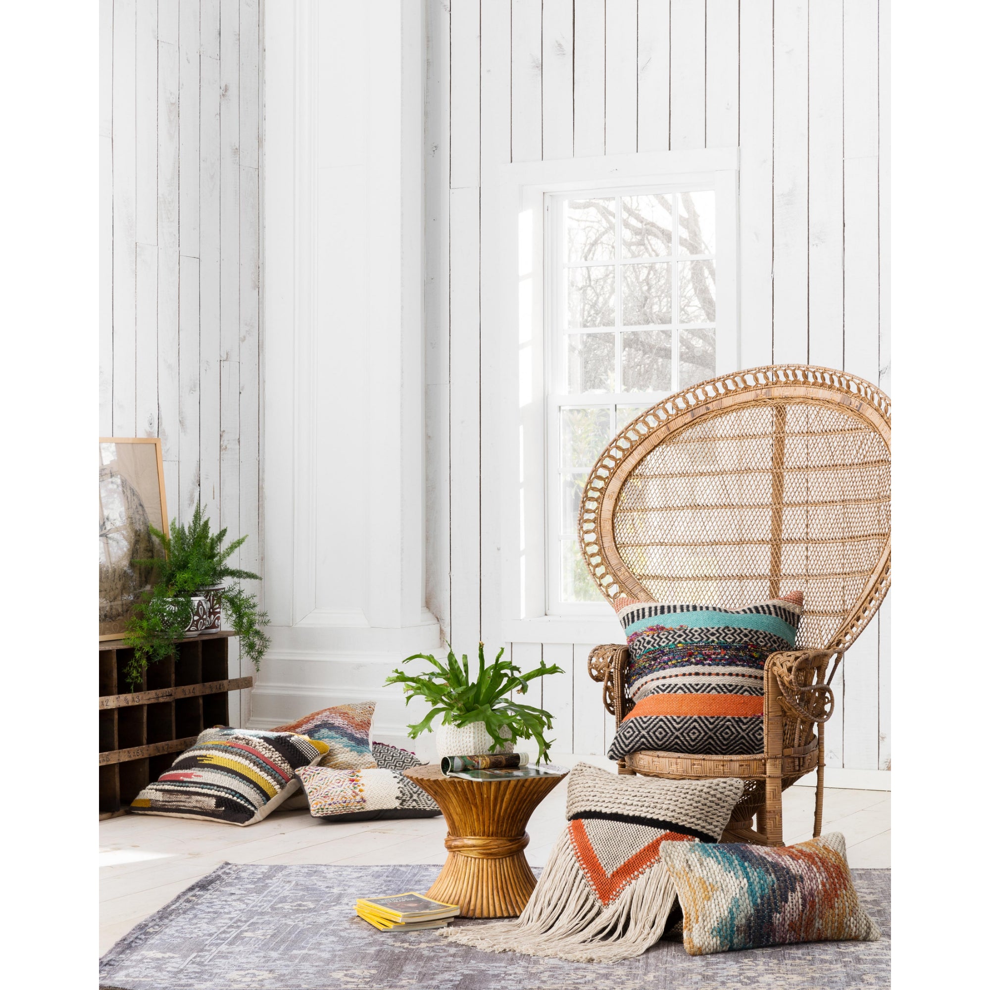 Loloi P0282 Multi 13" x 21" Cover with Down Pillow