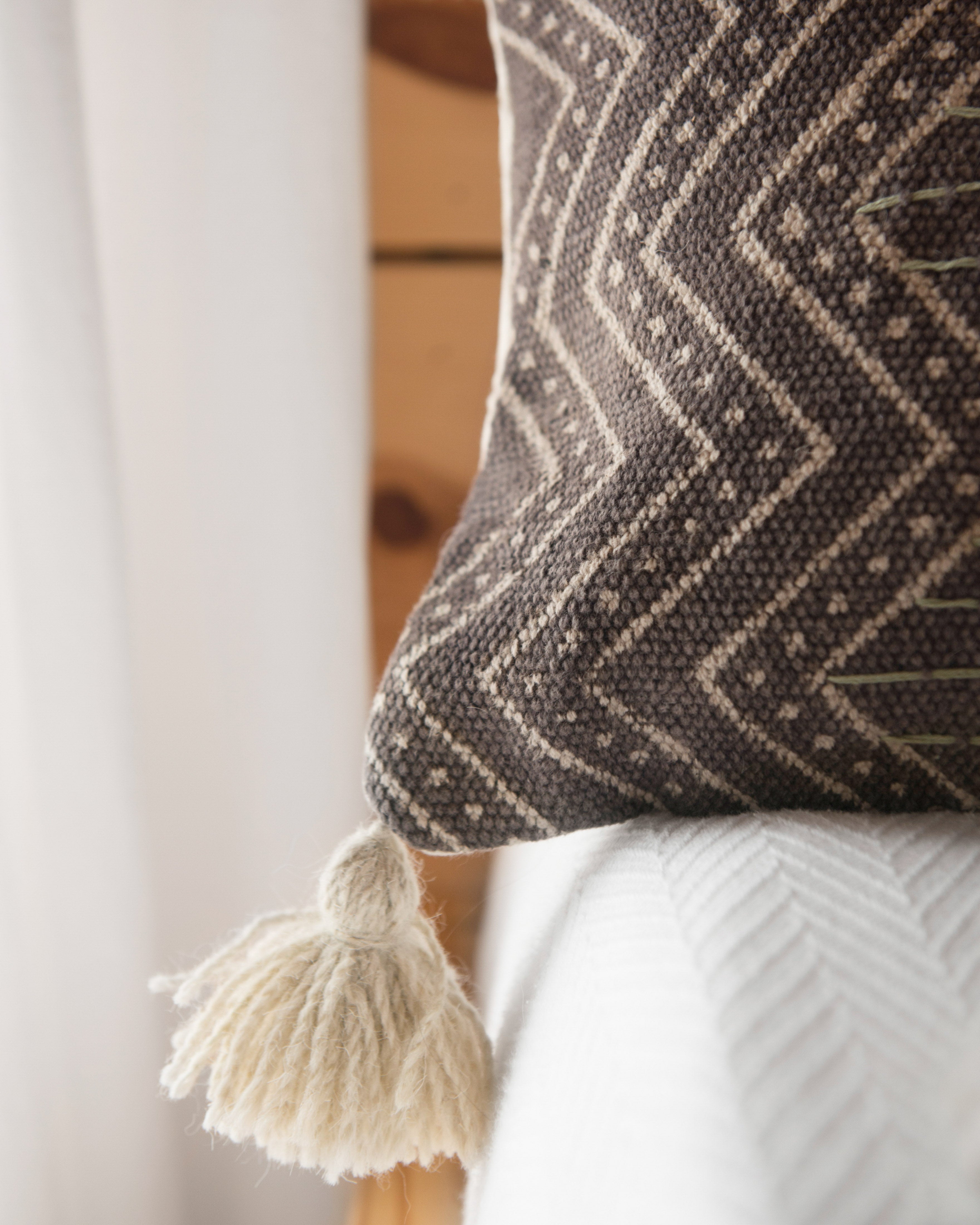 Loloi P0607 Grey/Multi 13" x 35" Cover with Down Pillow