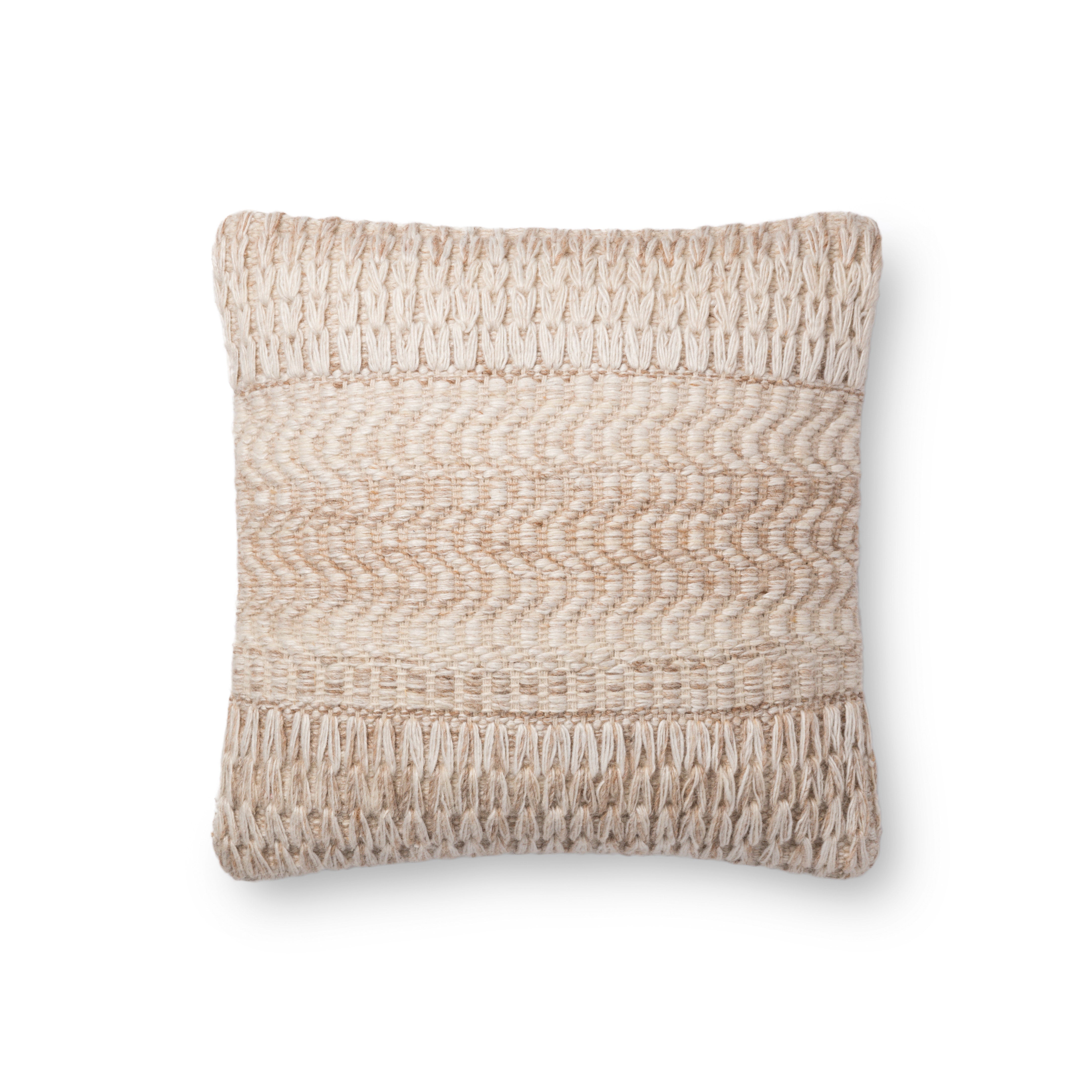 Loloi P0697 18" x 18" Cover with Down Pillow