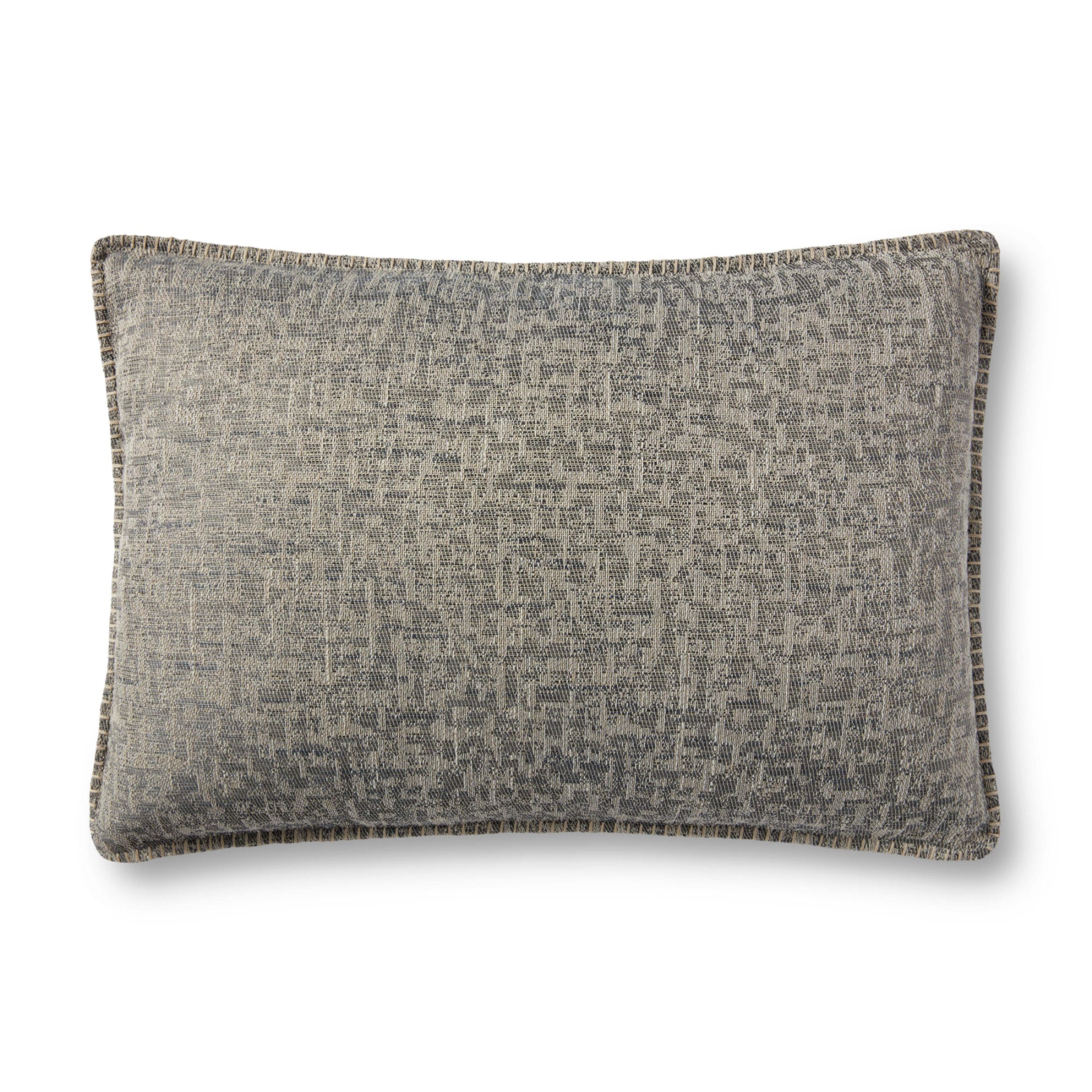 Loloi P0896 Grey 16" x 26" Cover with Down Pillow