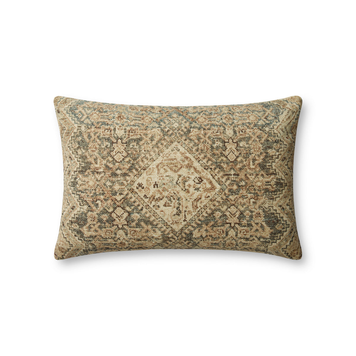 Angela Rose x Loloi Midnight Slate/Sand 13'' x 21'' Cover with Down Pillow