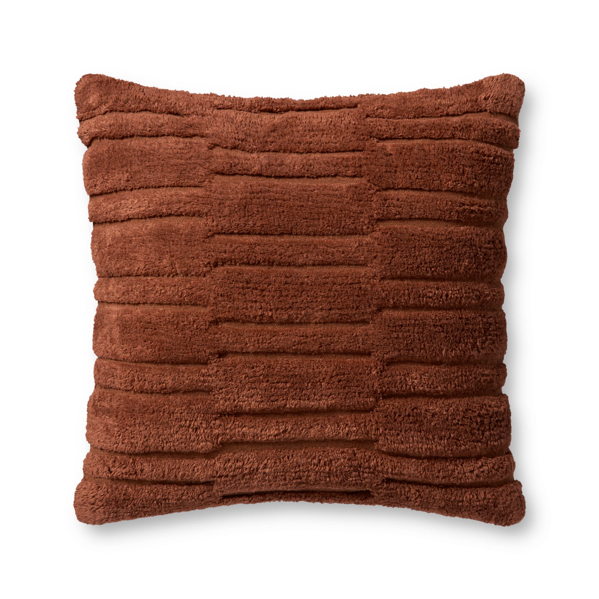 Angela Rose x Loloi Arabella Rust 22'' x 22'' Cover with Down Pillow