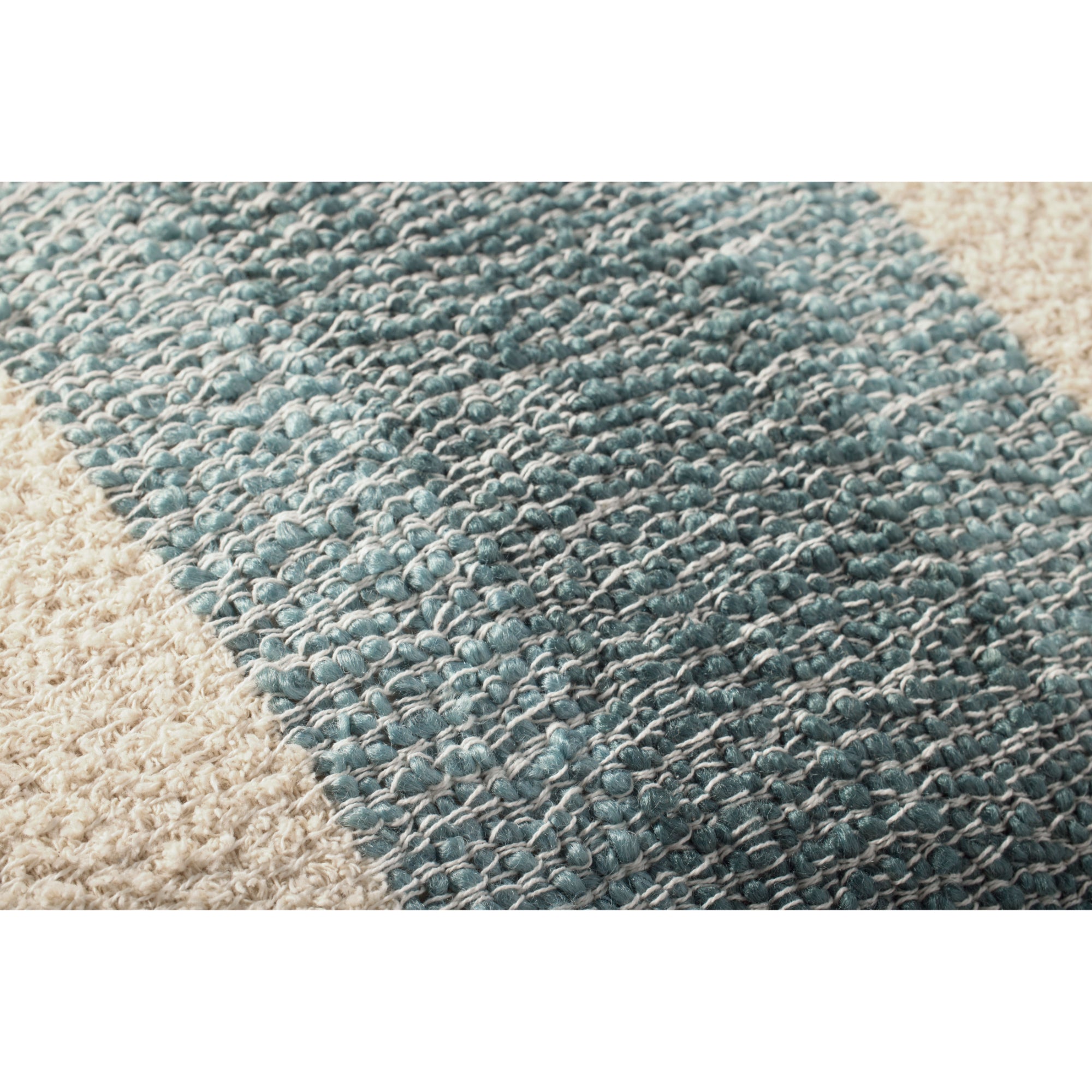 Brigette Romanek PBR0016 Natural/Blue 22'' x 22'' Cover with Down Pillow