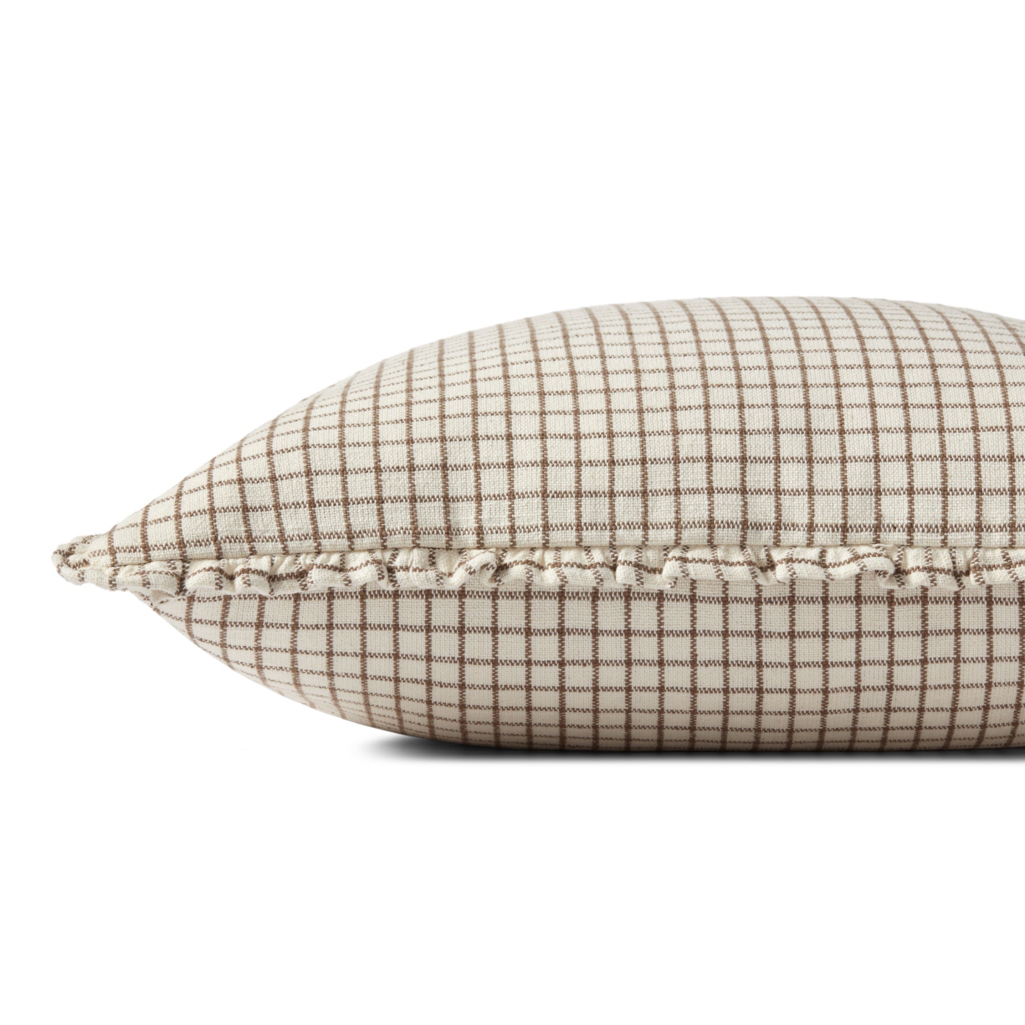 Chris Loves Julia x Loloi Dinah Ivory /Earth 22'' x 22'' Cover with Down Pillow