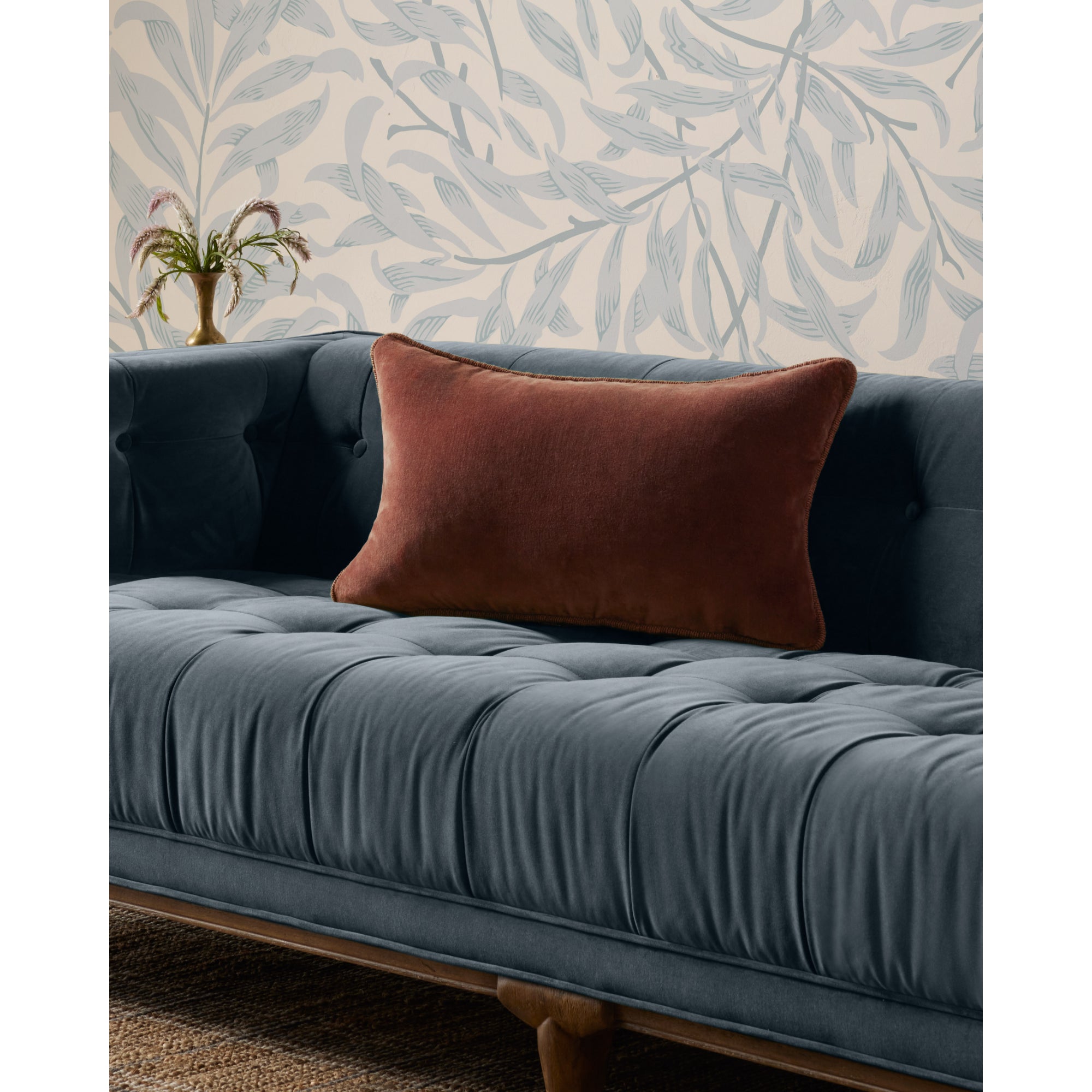 Chris Loves Julia x Loloi Liza Cinnamon 13'' x 21'' Cover with Down Pillow