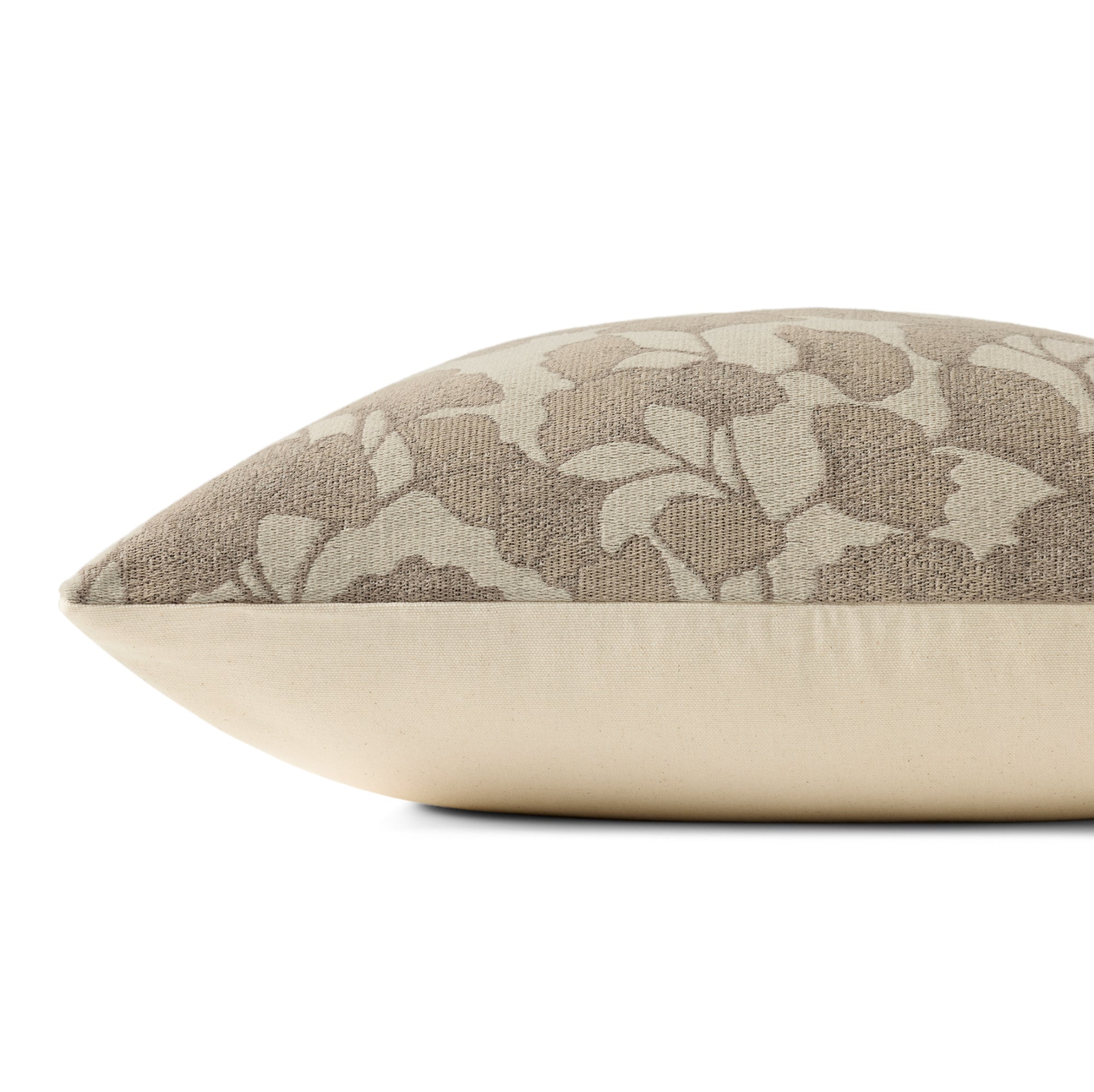 Chris Loves Julia x Loloi Fawn Ivory/Silver 20" x 20" Cover with Down Pillow