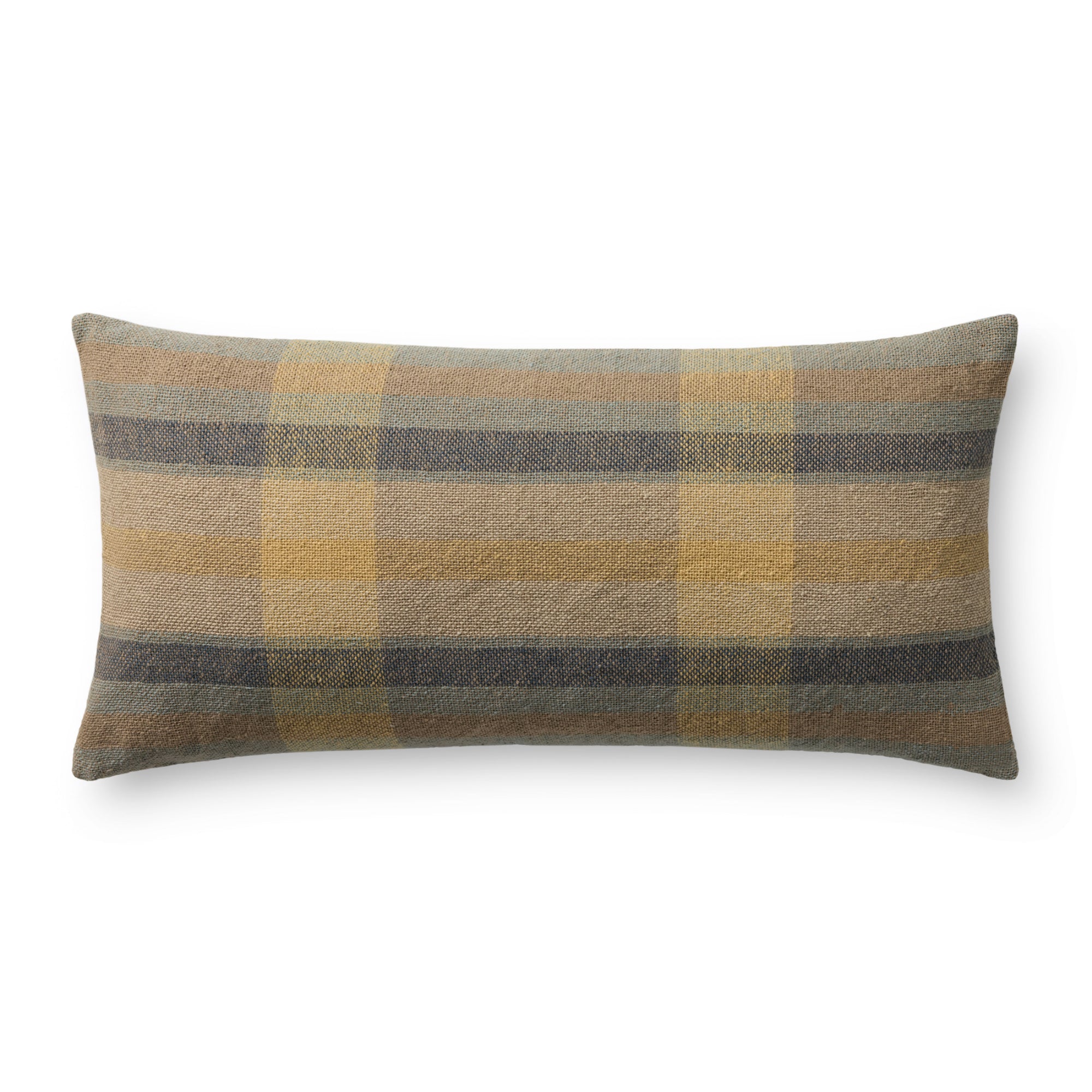 Chris Loves Julia x Loloi Andi Yellow/Blue 12" x 27" Cover with Down Pillow