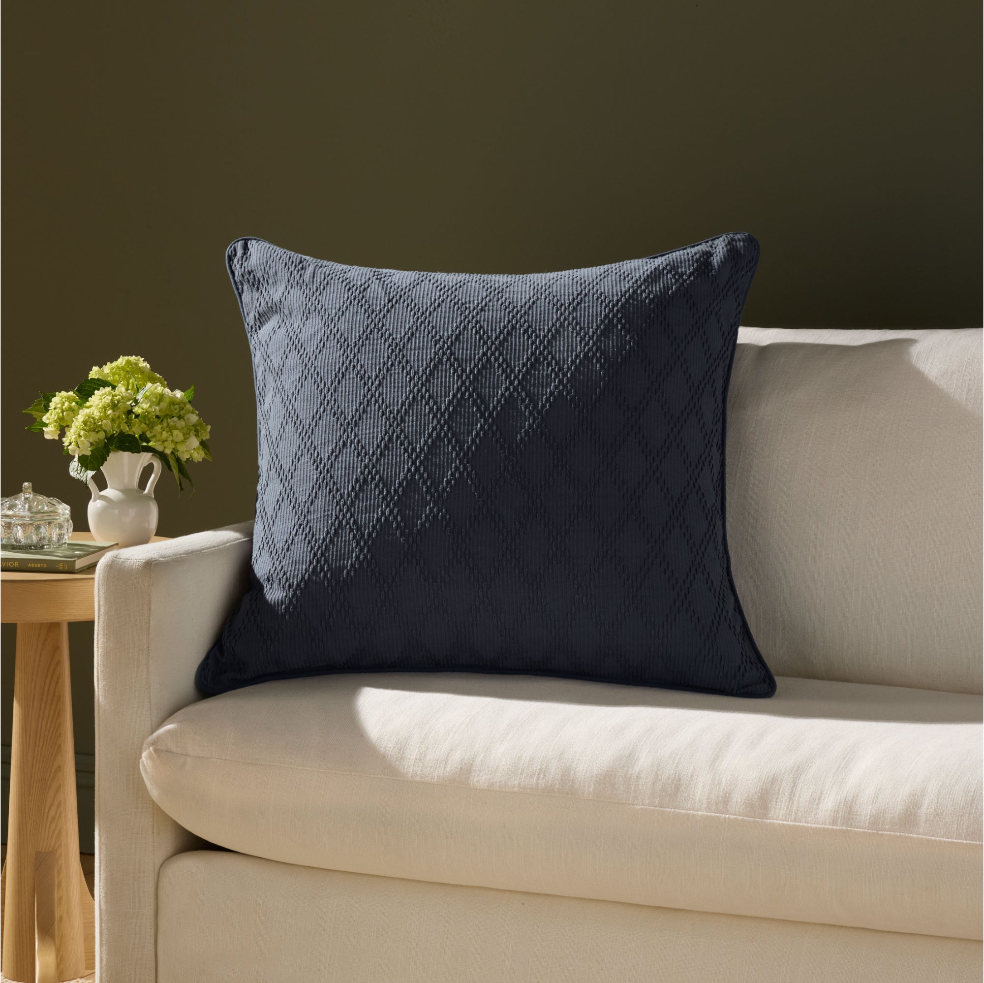 Chris Loves Julia x Loloi Cary 26" x 26" Cover with Down Pillow