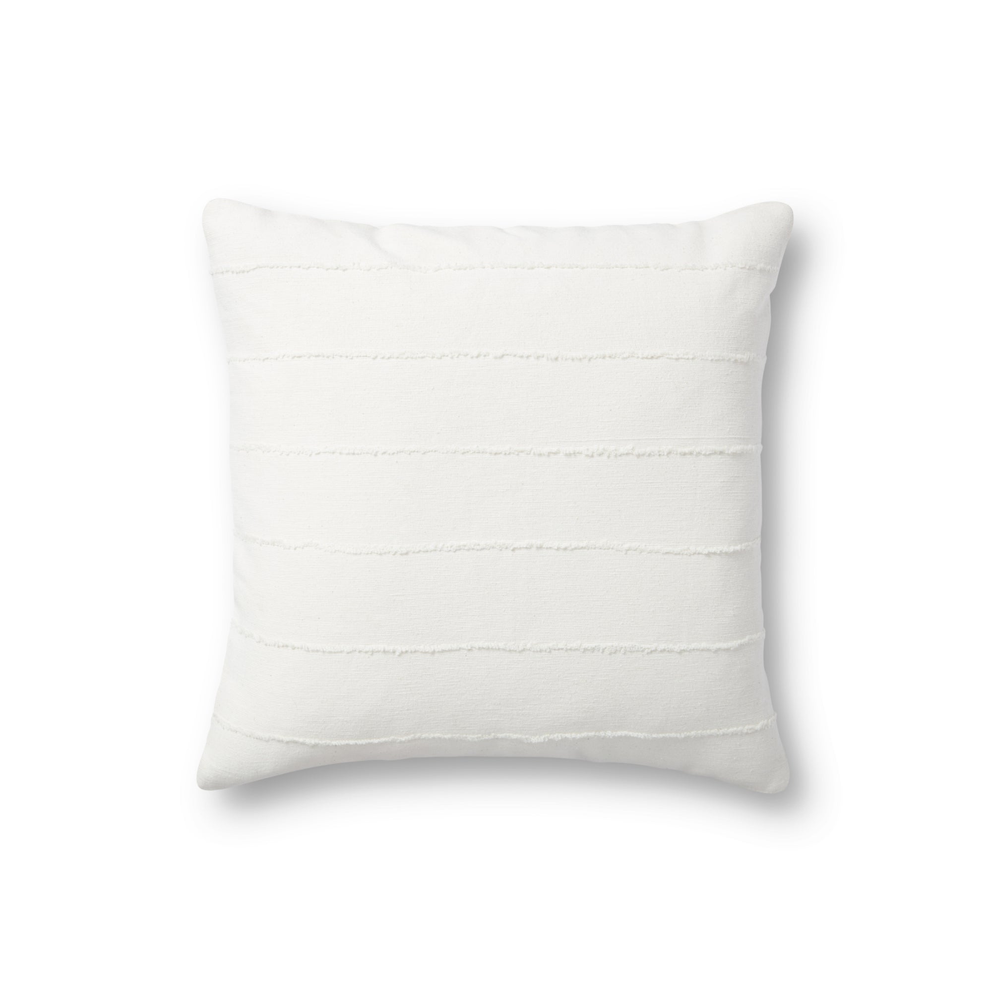 Jean Stoffer x Loloi Julia Ivory 18'' x 18'' Cover with Down Pillow