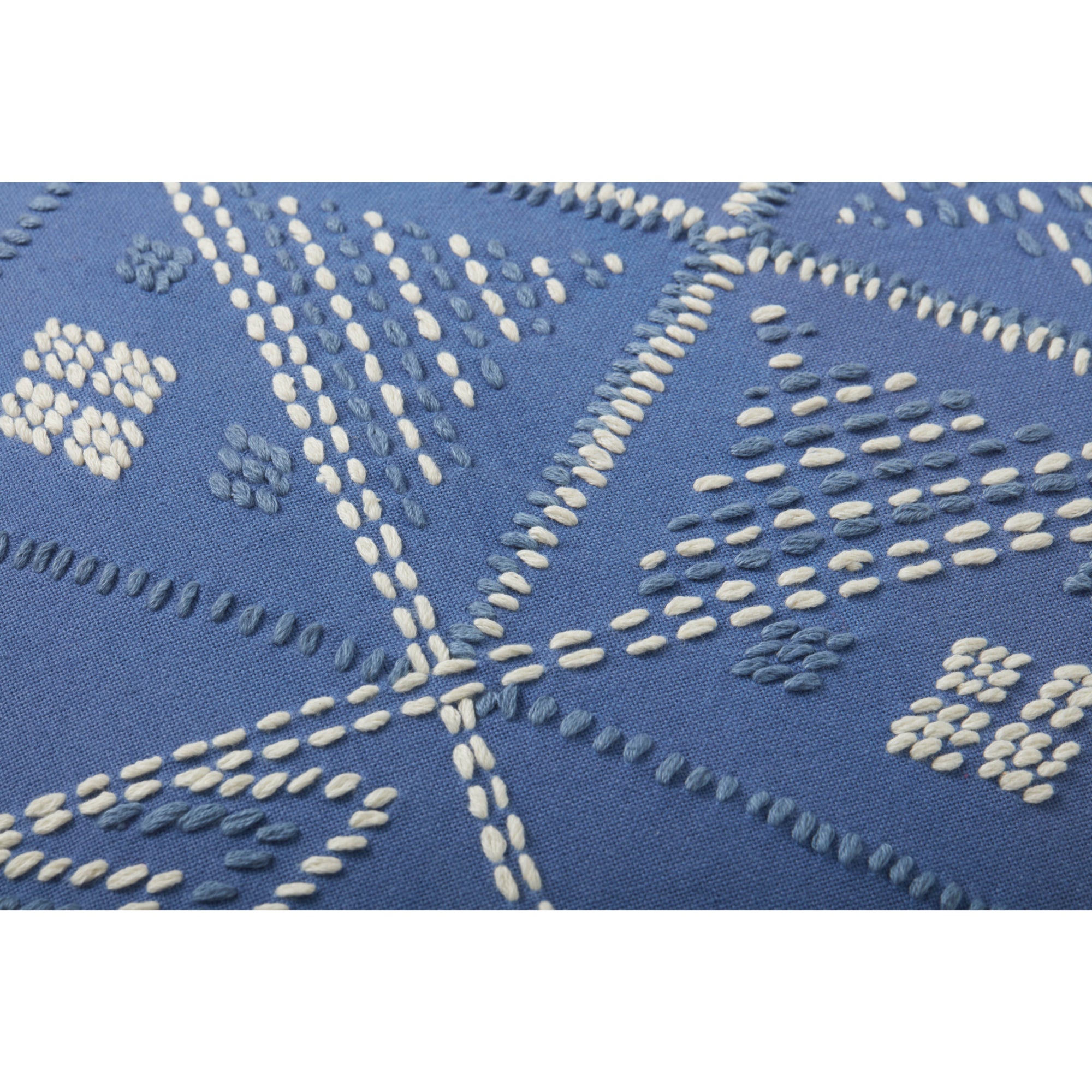 Loloi PLL0049 Blue/Ivory 18" x 18" Cover with Down Pillow