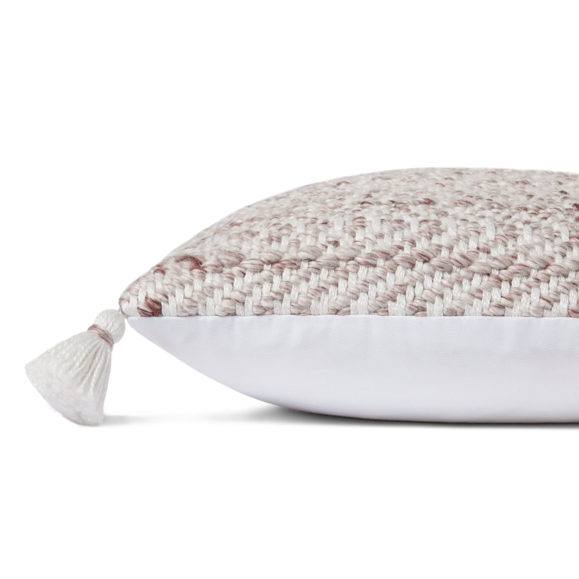 Loloi PLL0068 Blush/Natural 18" x 18" Cover with Down Pillow