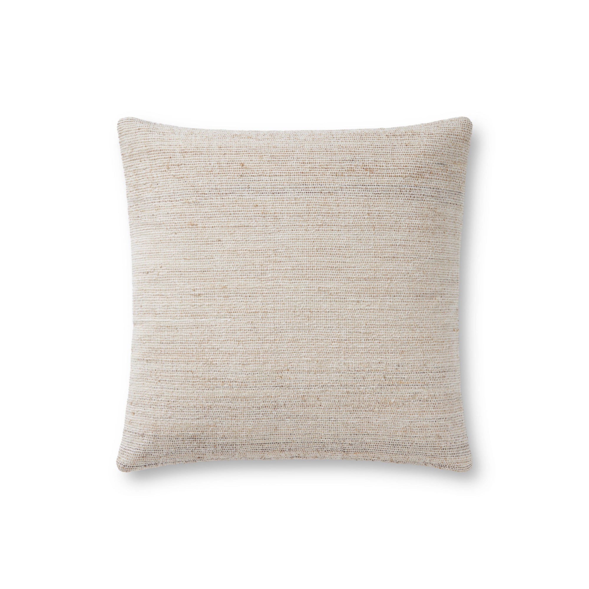 Loloi Natural 18'' x 18'' Cover with Down Pillow
