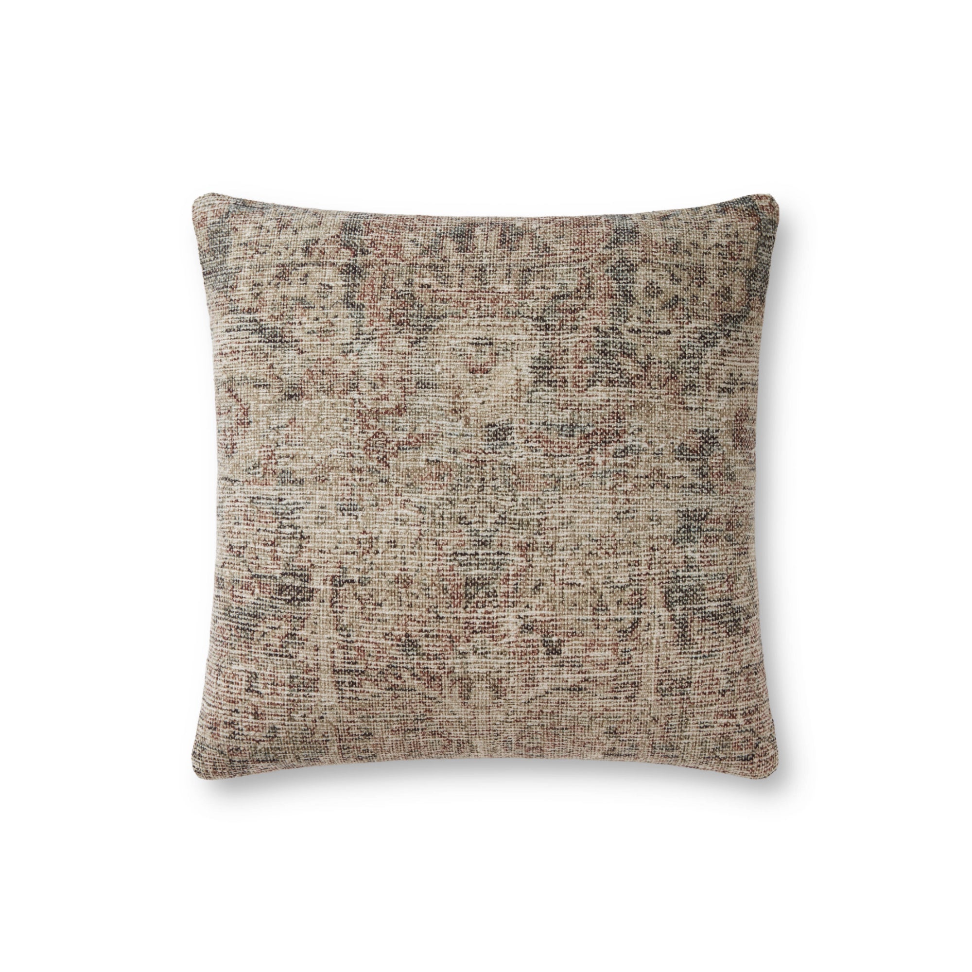 Loloi Beige/Multi 18'' x 18'' Cover with Down Pillow