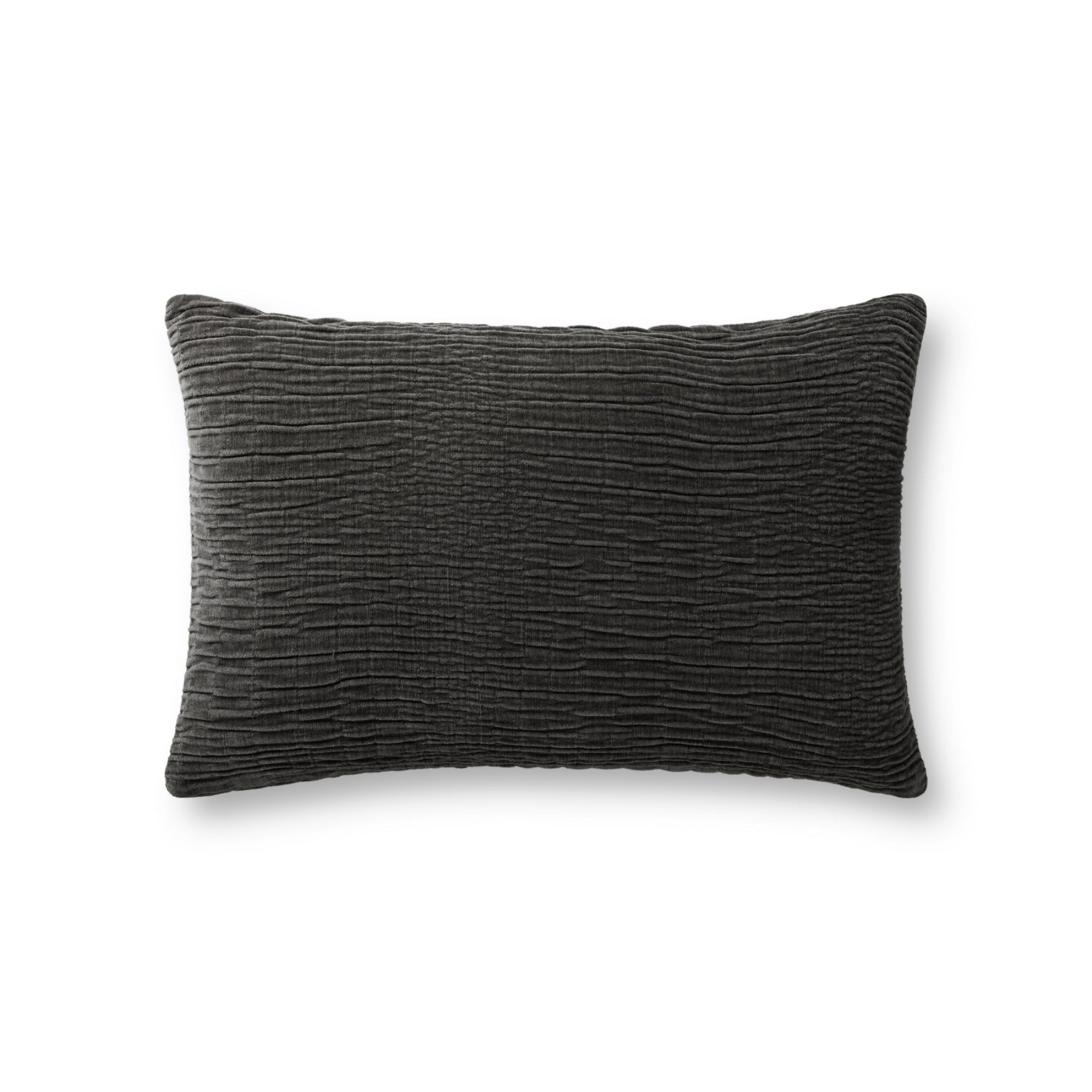 Loloi Charcoal Cover with Down Pillow
