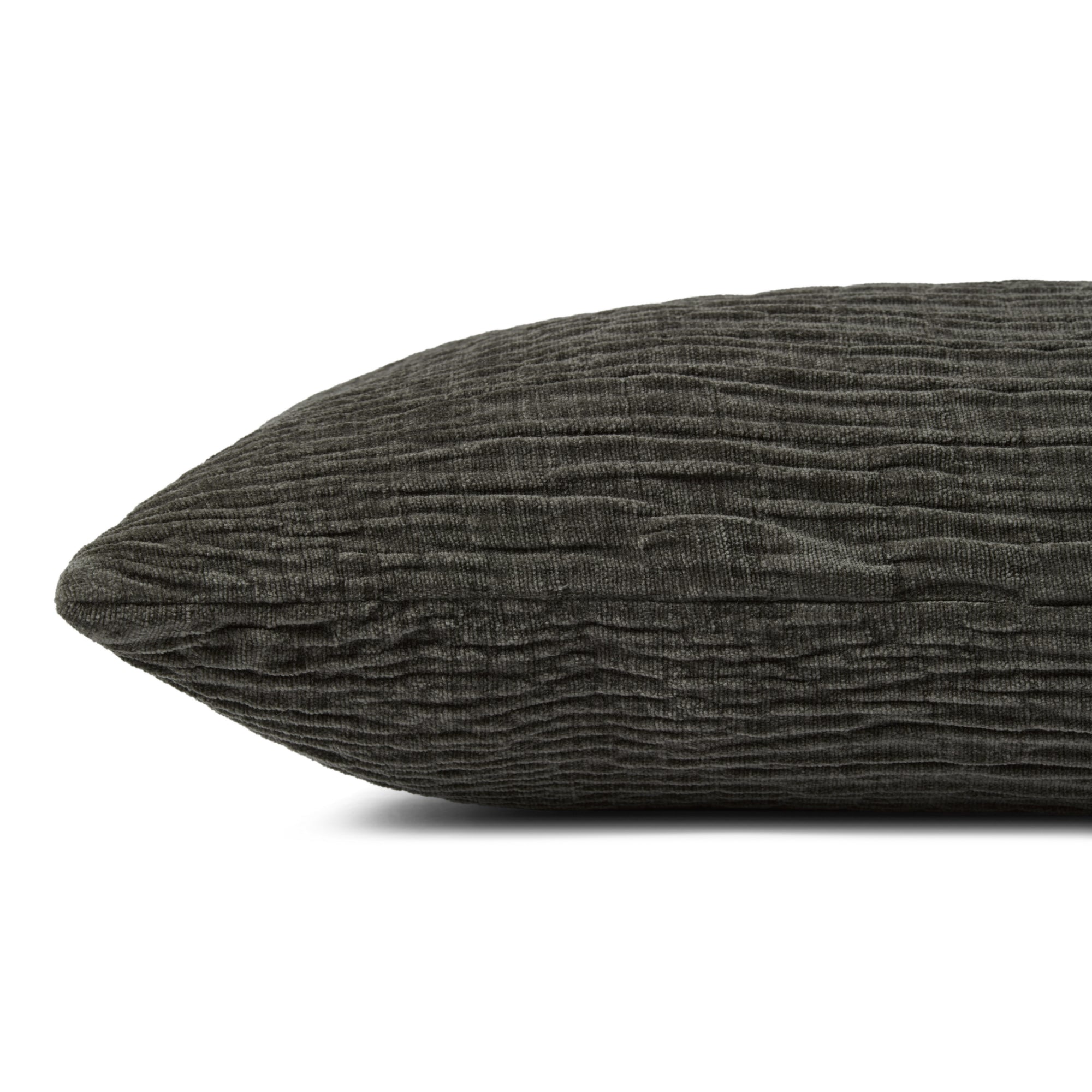Loloi Charcoal Cover with Down Pillow