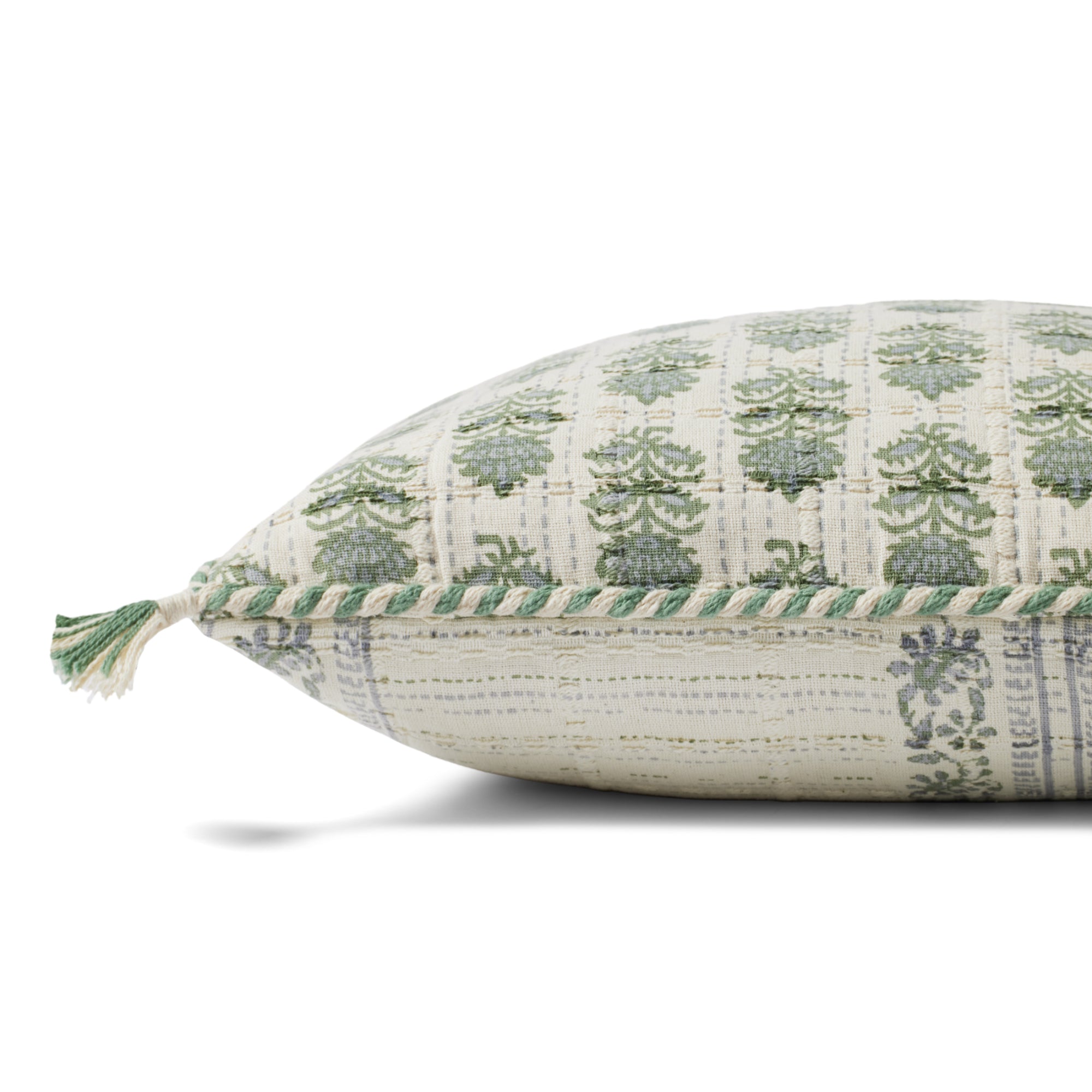 Loloi PLL0113 Sage/Ivory 13'' x 21'' Cover with Down Pillow