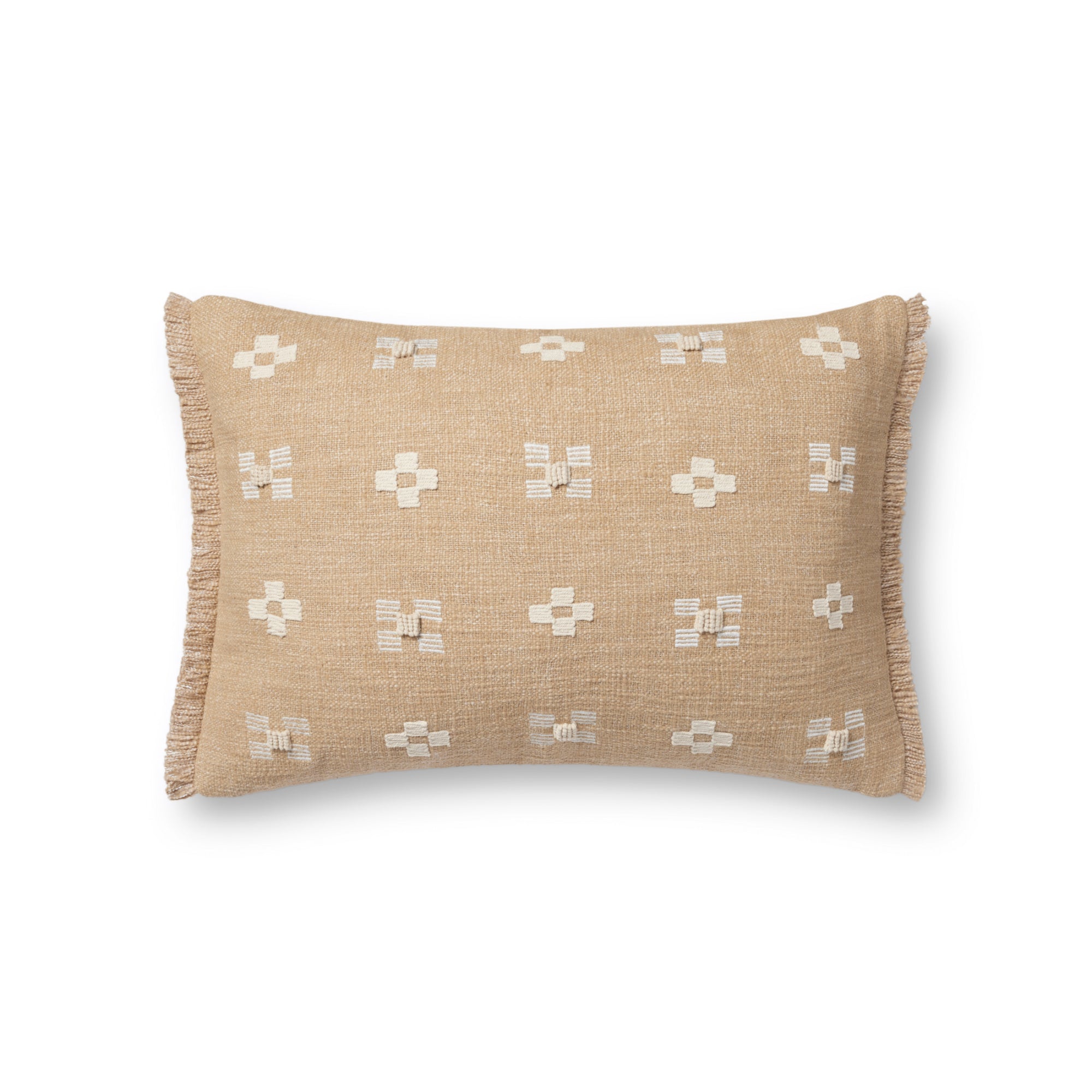 Loloi PLL0122 Natural 13'' x 21'' Cover with Down Pillow