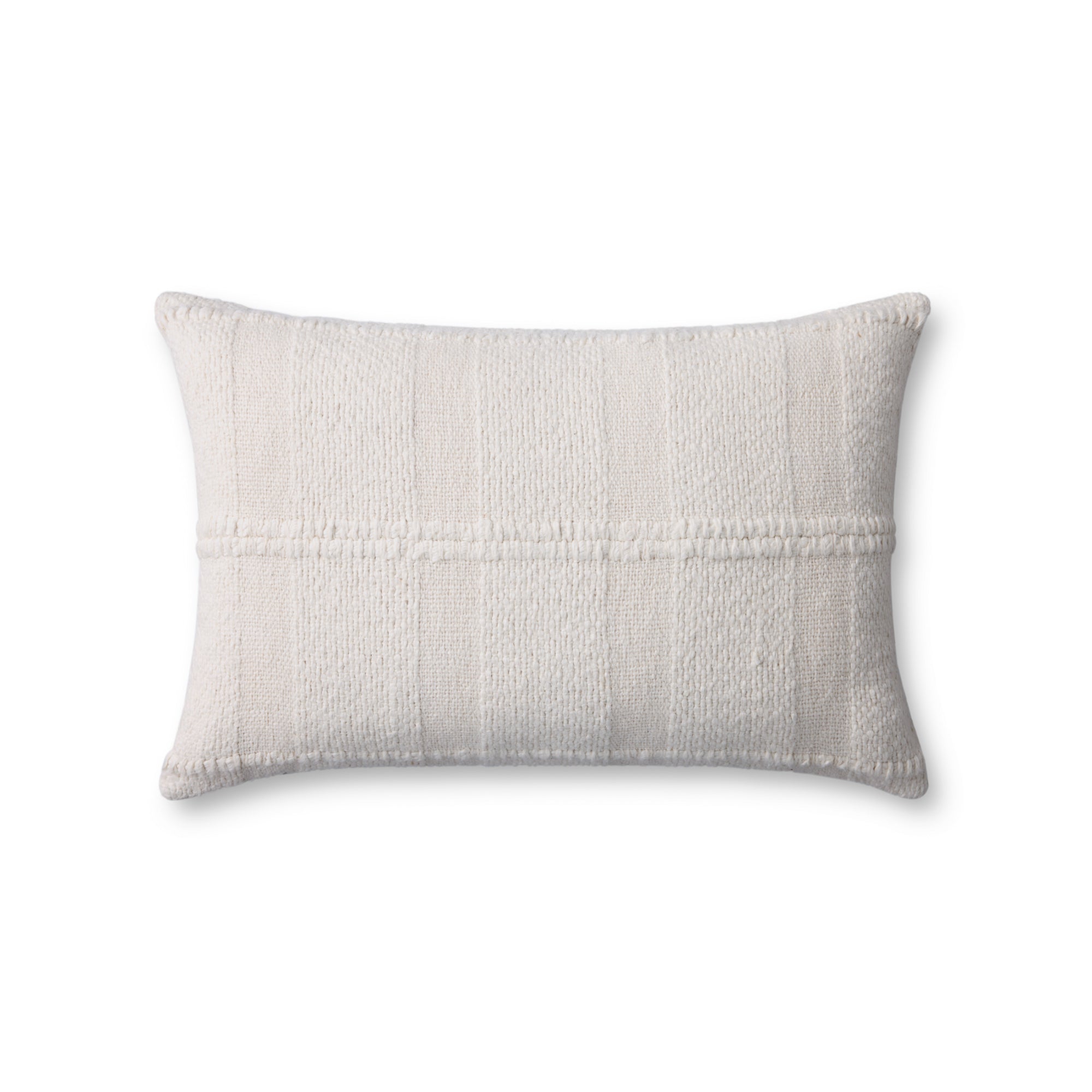 Loloi PLL0126 Ivory Cover with Down Pillow